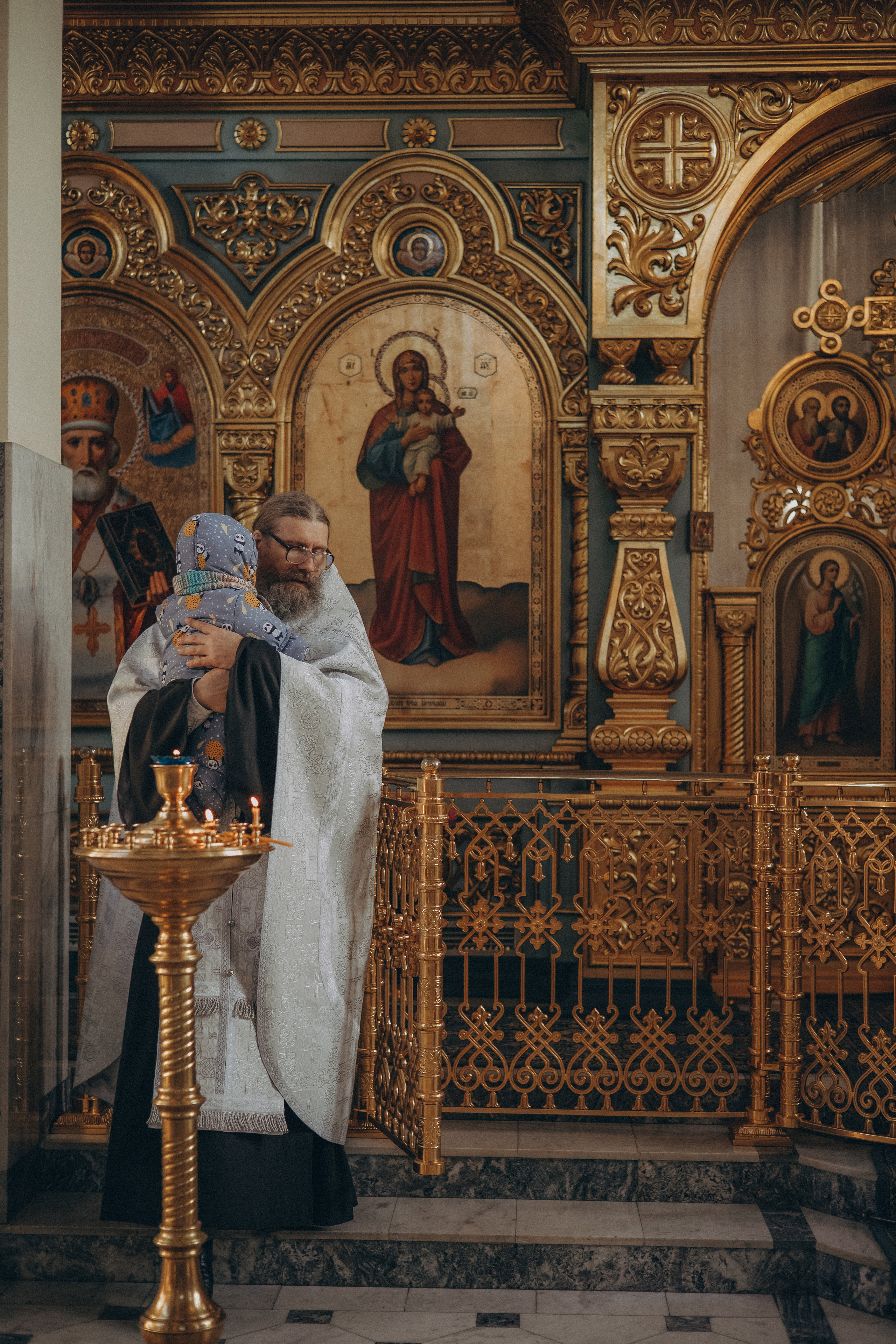 Крещение Ксюши, Миши и Маши. Семейный фотограф в Москве Любовь Переседова