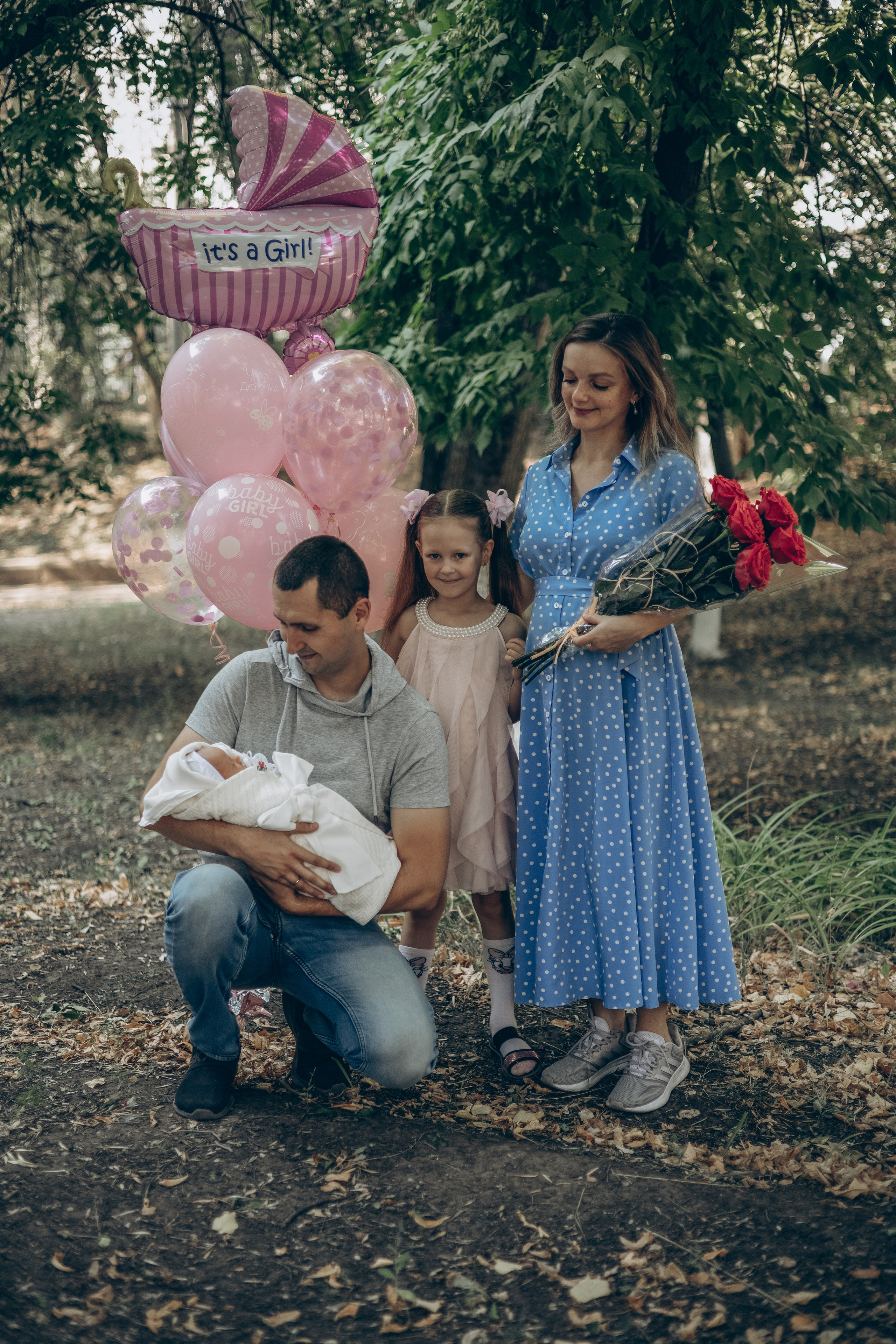 Выписка Яны из роддома. Семейный фотограф в Москве Любовь Переседова