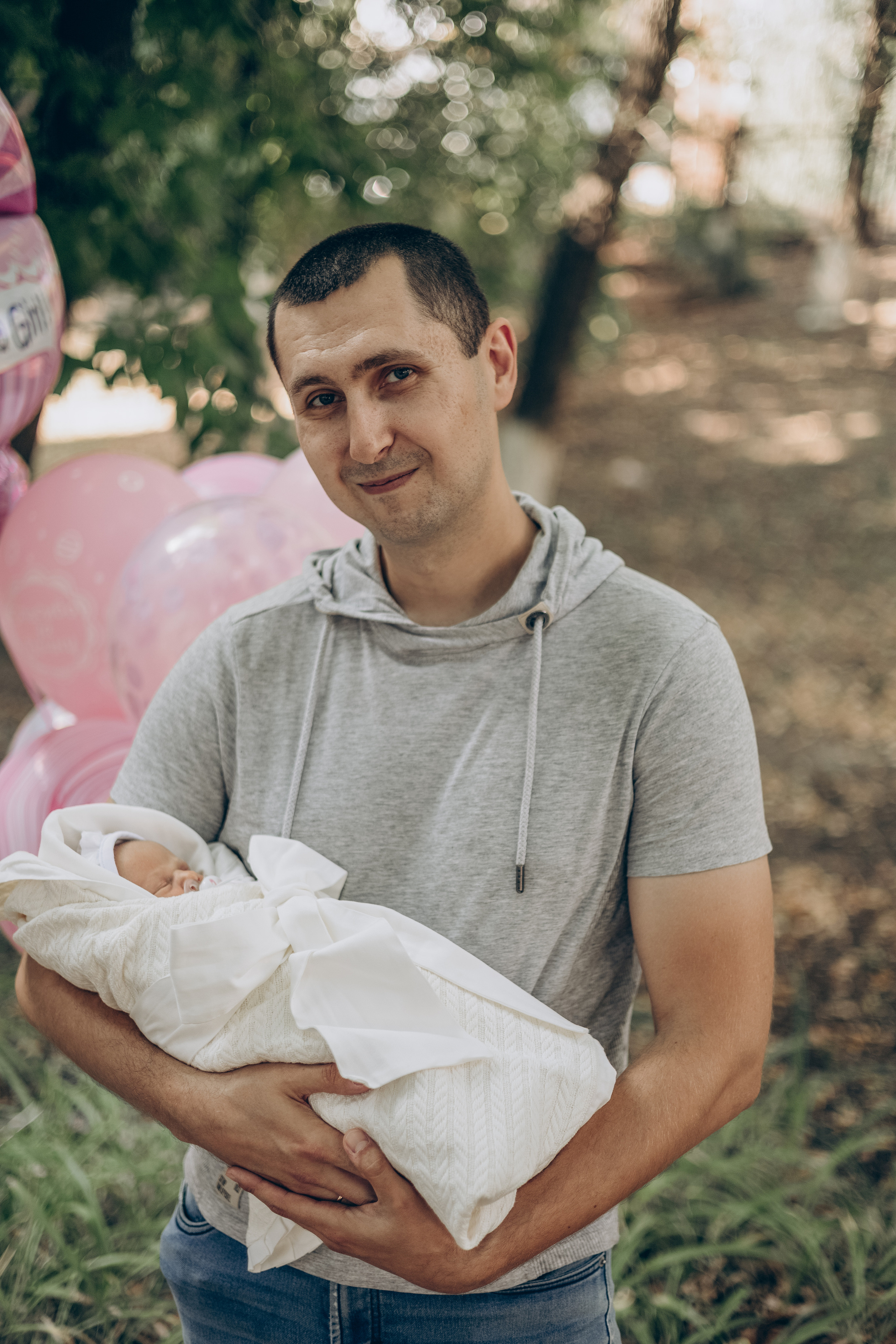 Выписка Яны из роддома. Семейный фотограф в Москве Любовь Переседова