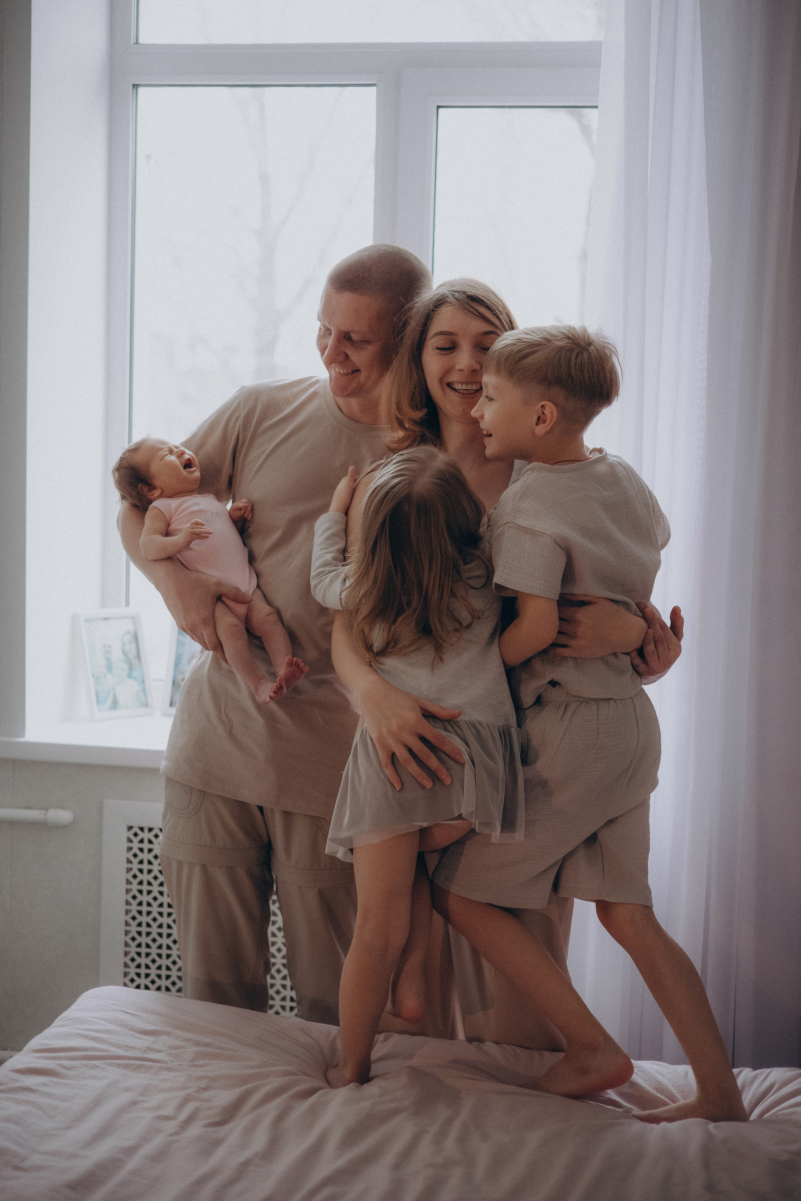 Леша, Таня, Дима, Алена и Майя. Семейный фотограф в Москве Любовь Переседова