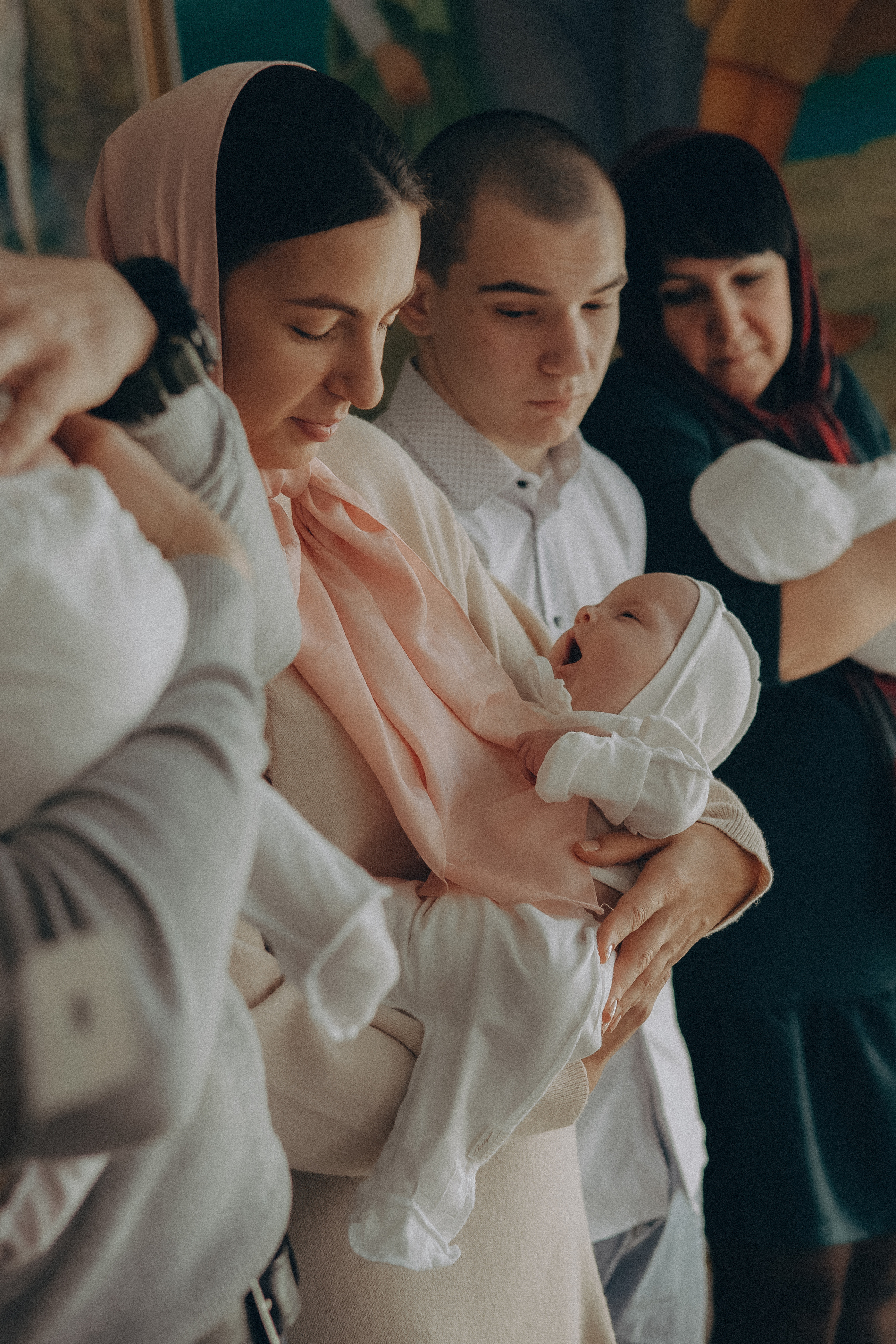 Крещение Ксюши, Миши и Маши. Семейный фотограф в Москве Любовь Переседова