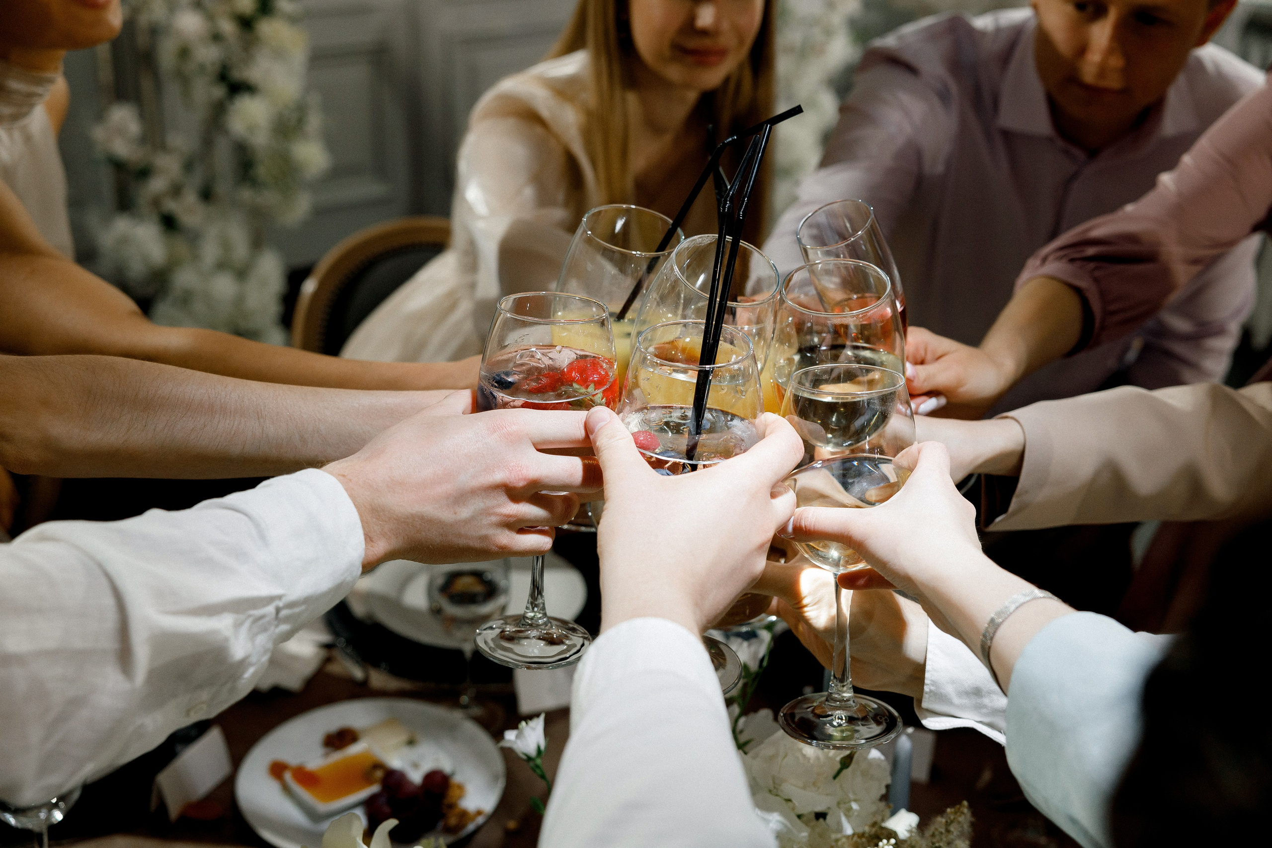 Свадебный ужин в Ресторане Michel на Красной Пресне. Свадебный фотограф в Москве и Санкт-Петербурге Денис Ходюков