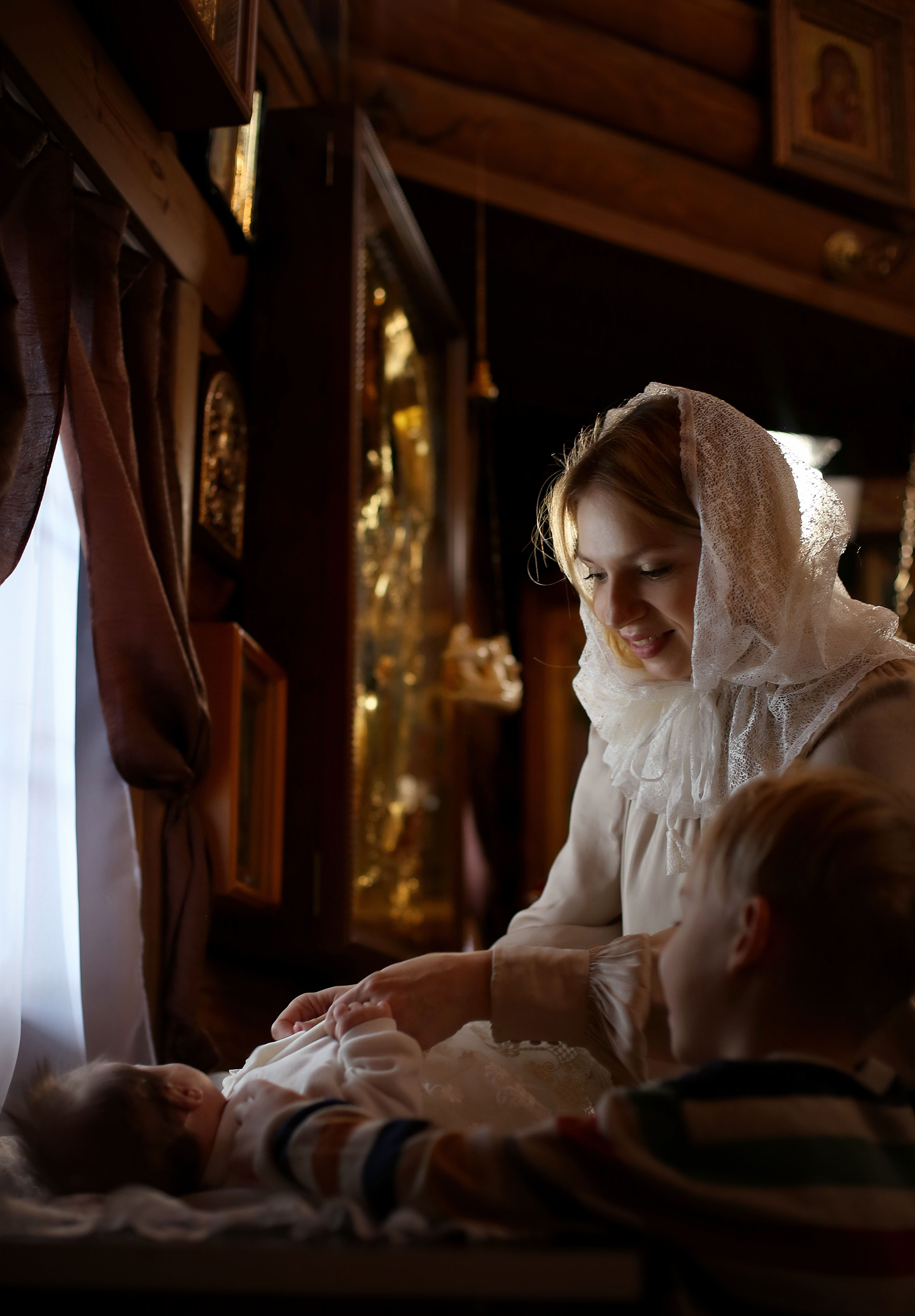 Крещение Таисии. Семейный и детский фотограф Анна Петракова