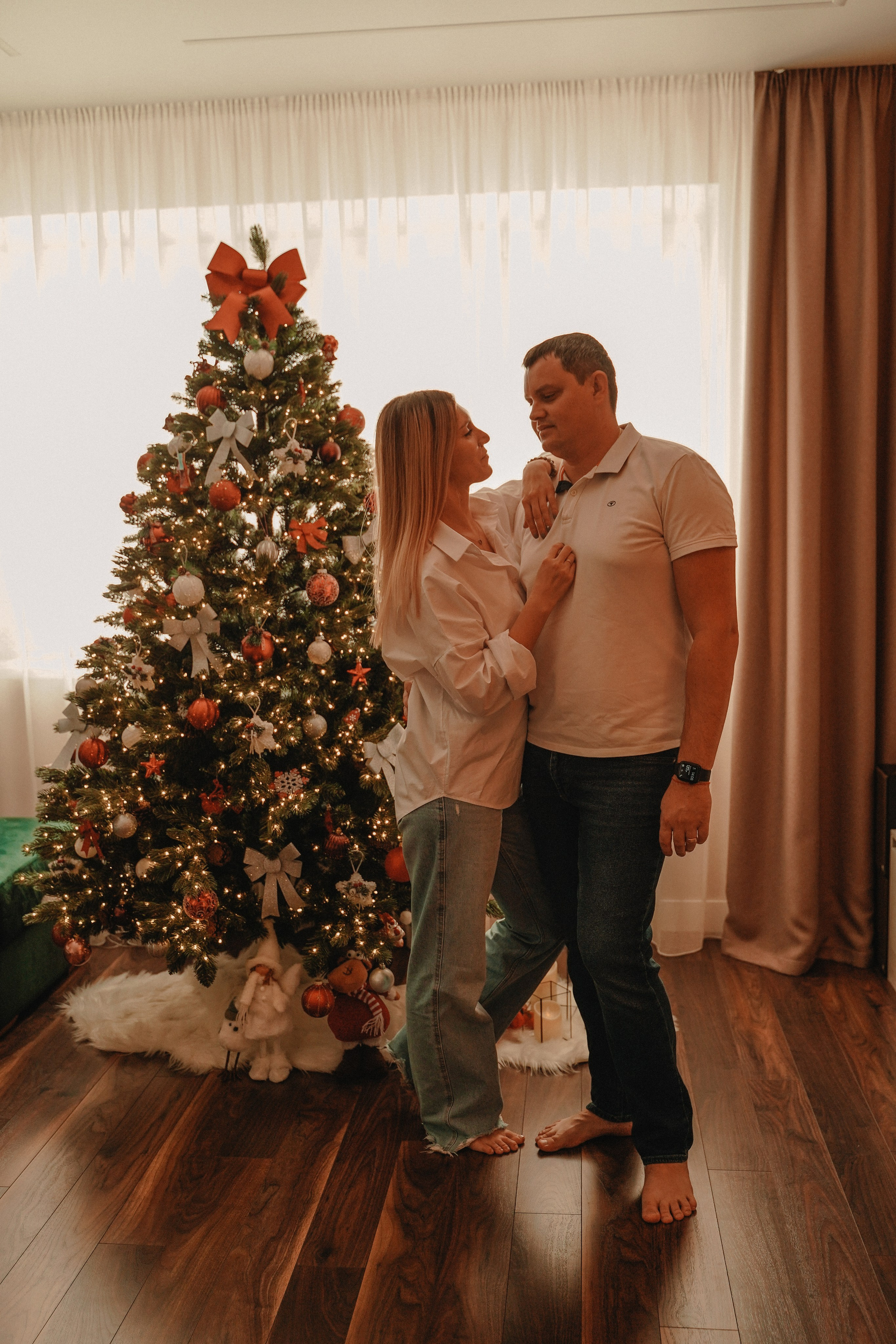 Домашняя Новогодняя фотосессия. Семейный и женский фотограф в Краснодаре Анастасия Приймак