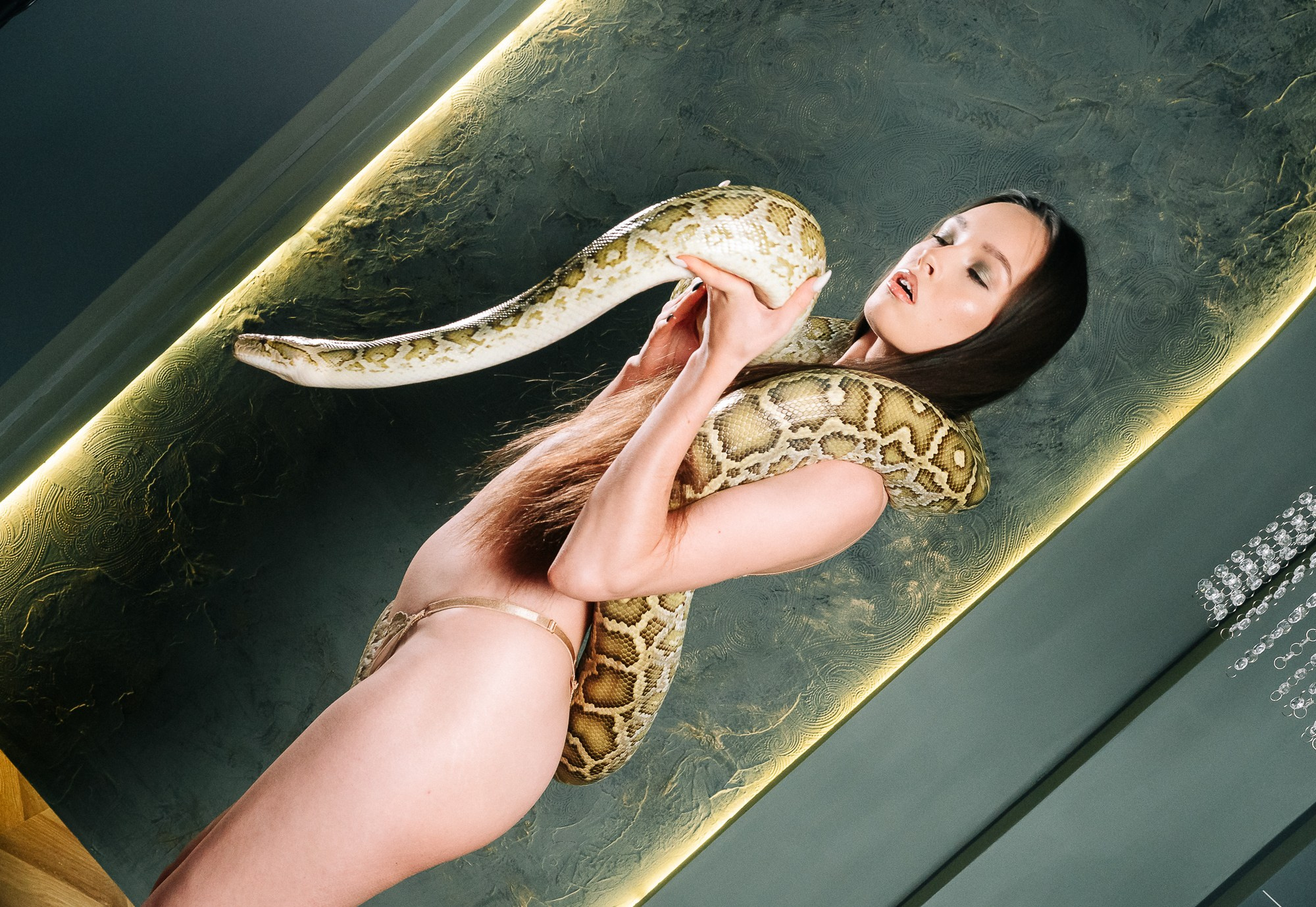 Юля и питон…18+. Фотограф