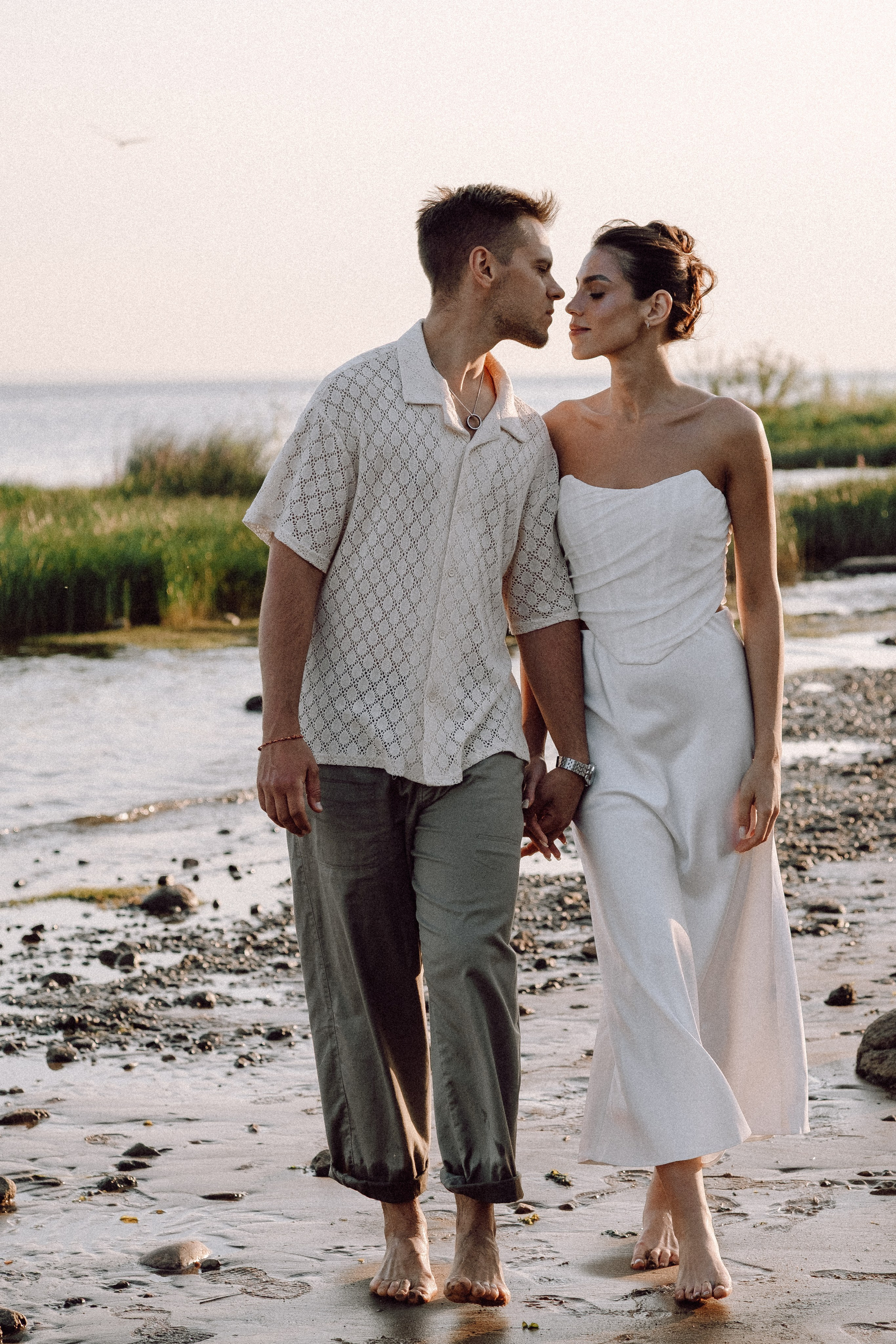 СВАДЕБНАЯ ФОТОСЕССИЯ ВЫЕЗДНОЙ ЦЕРЕМОНИИ (ФИНСКИЙ ЗАЛИВ). Профессиональный фотограф, Санкт-Петербург — Виктория Богомолова