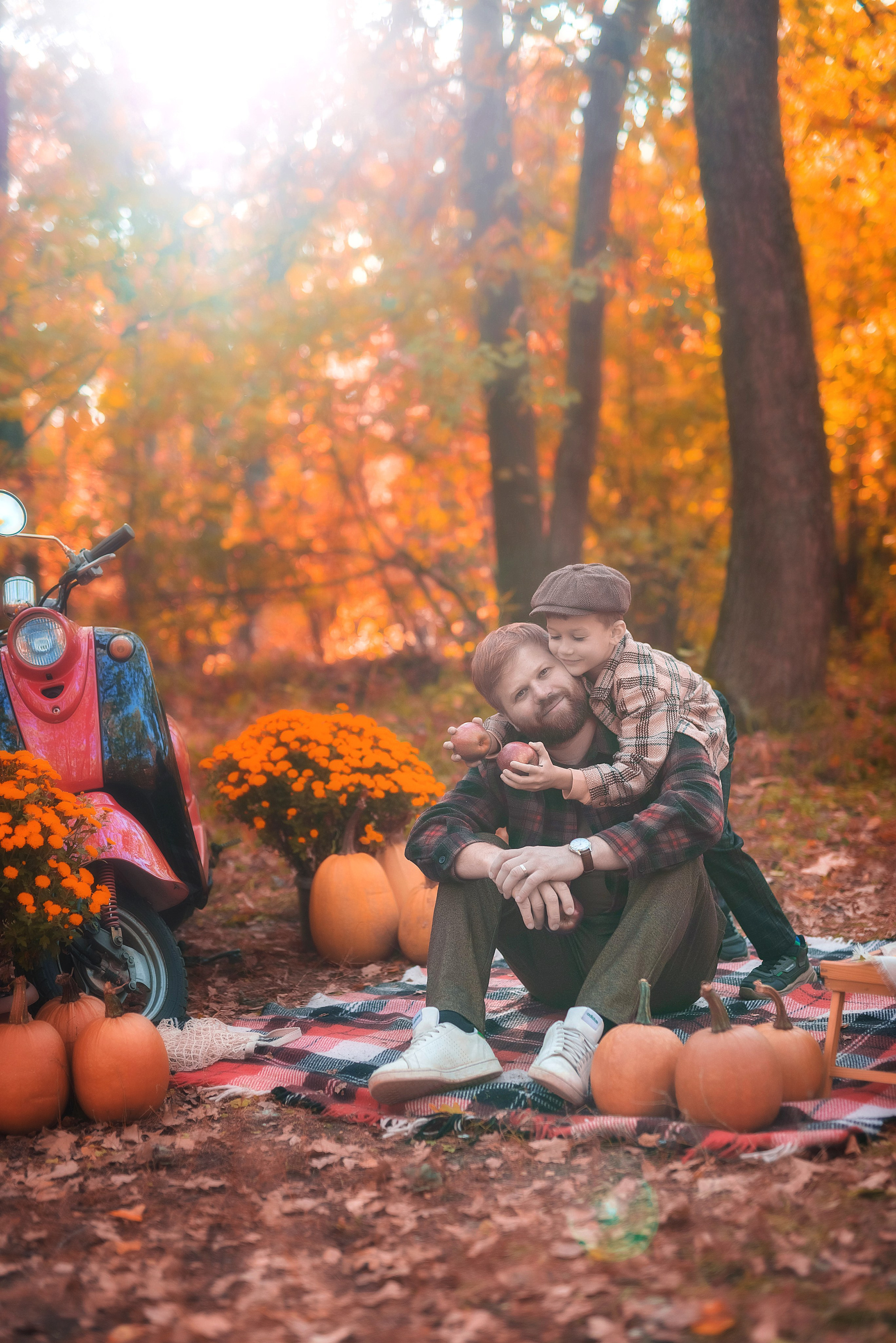 Осенняя фотосессия в лесу. Семейный, детский фотограф в Воронеже Анна Никитина