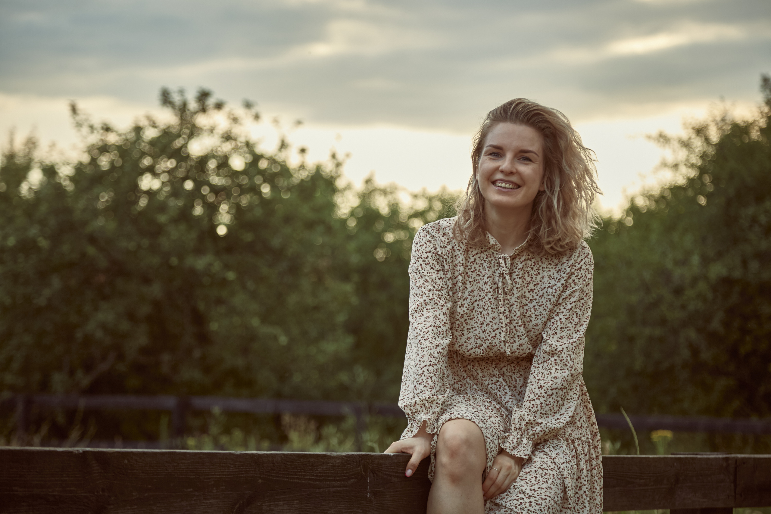 летняя фотосессия на природе