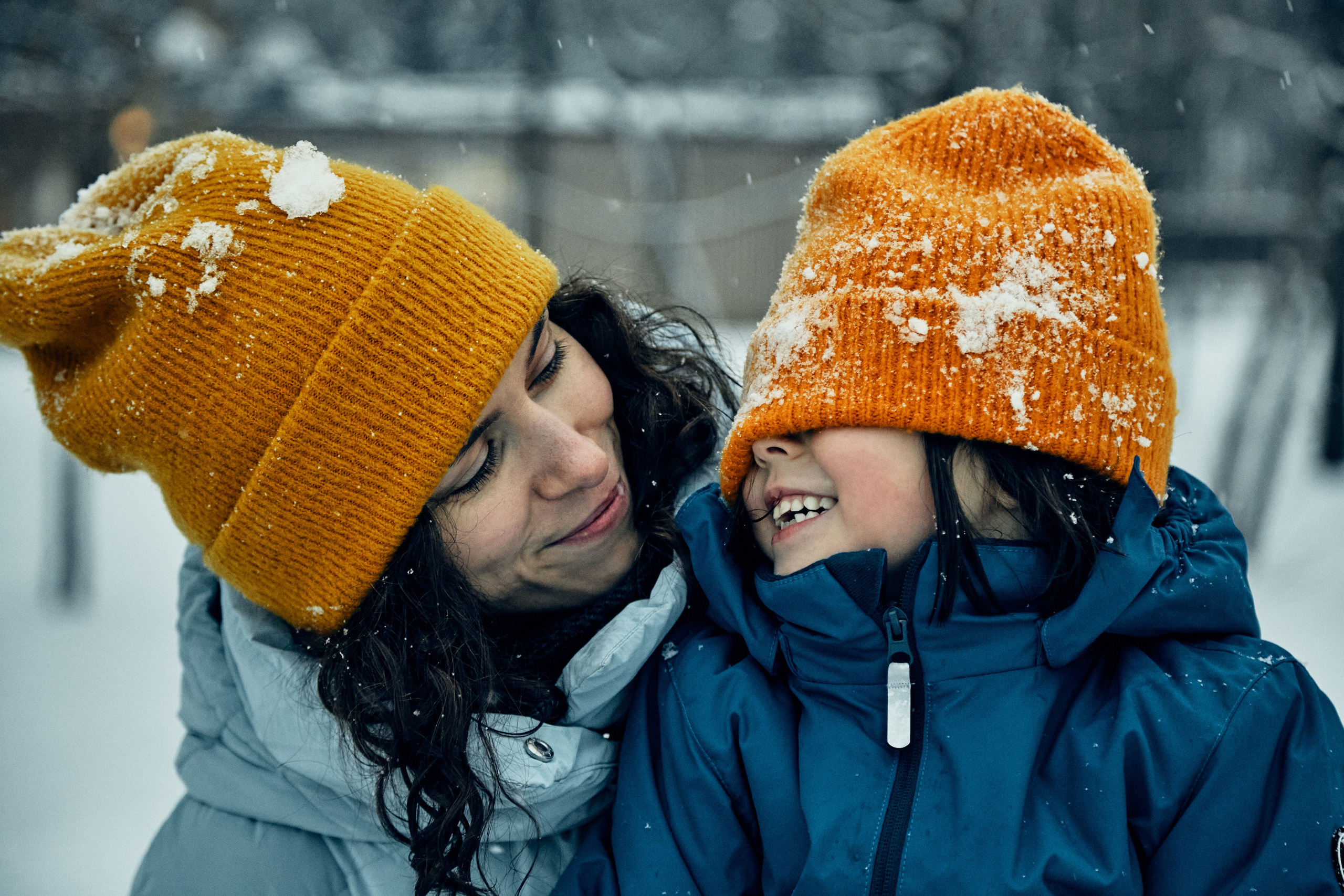 мама и дочь зимняя фотосъемка