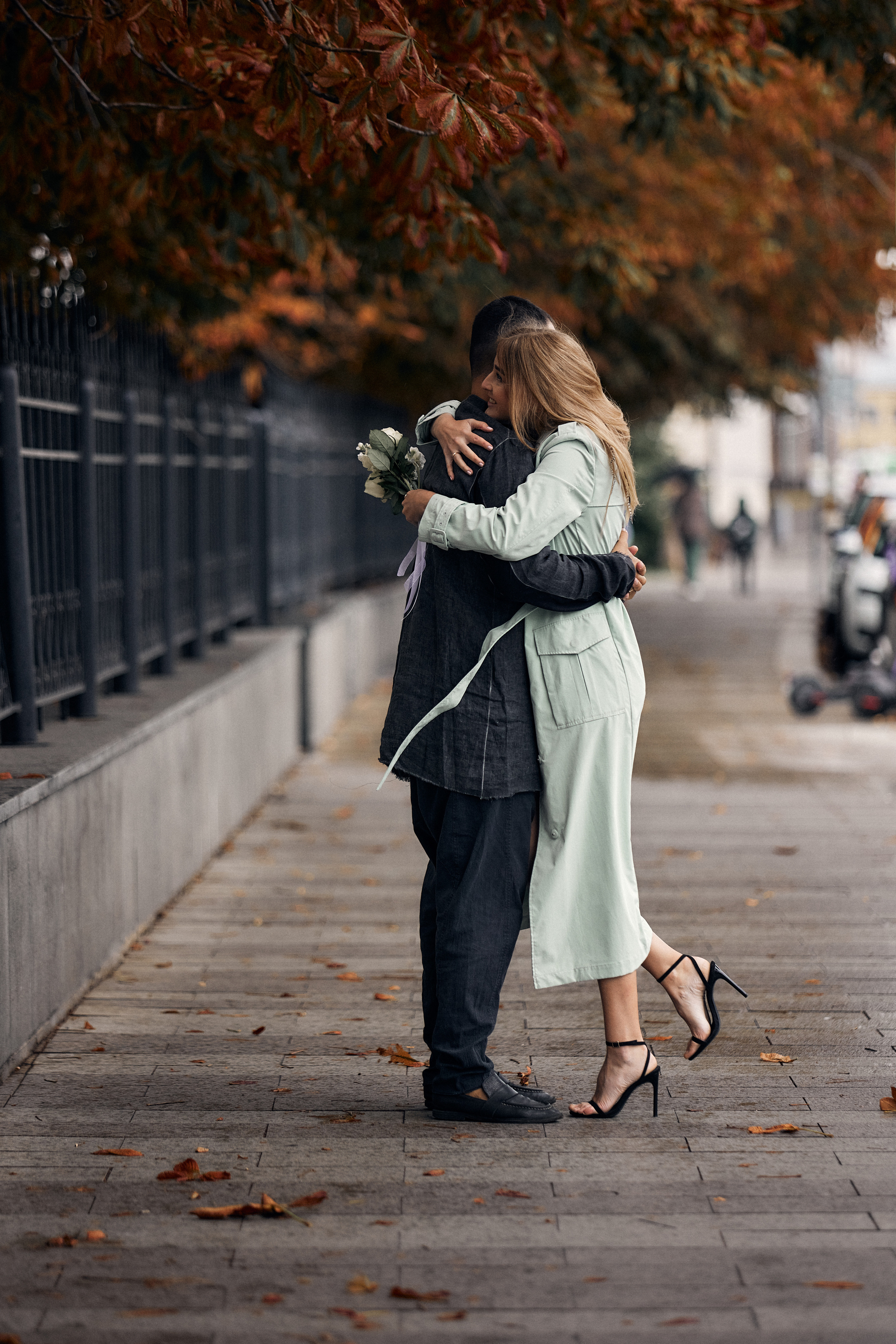 свадебная прогулка в городе