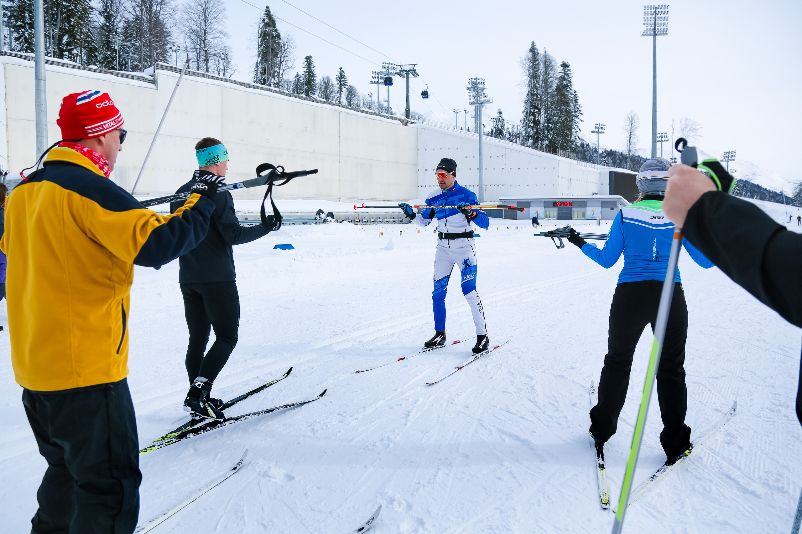 Мастер-класс по лыжам с Алексеем Барышниковым. Репортажный и семейный фотограф Ухова Наталья в Москве