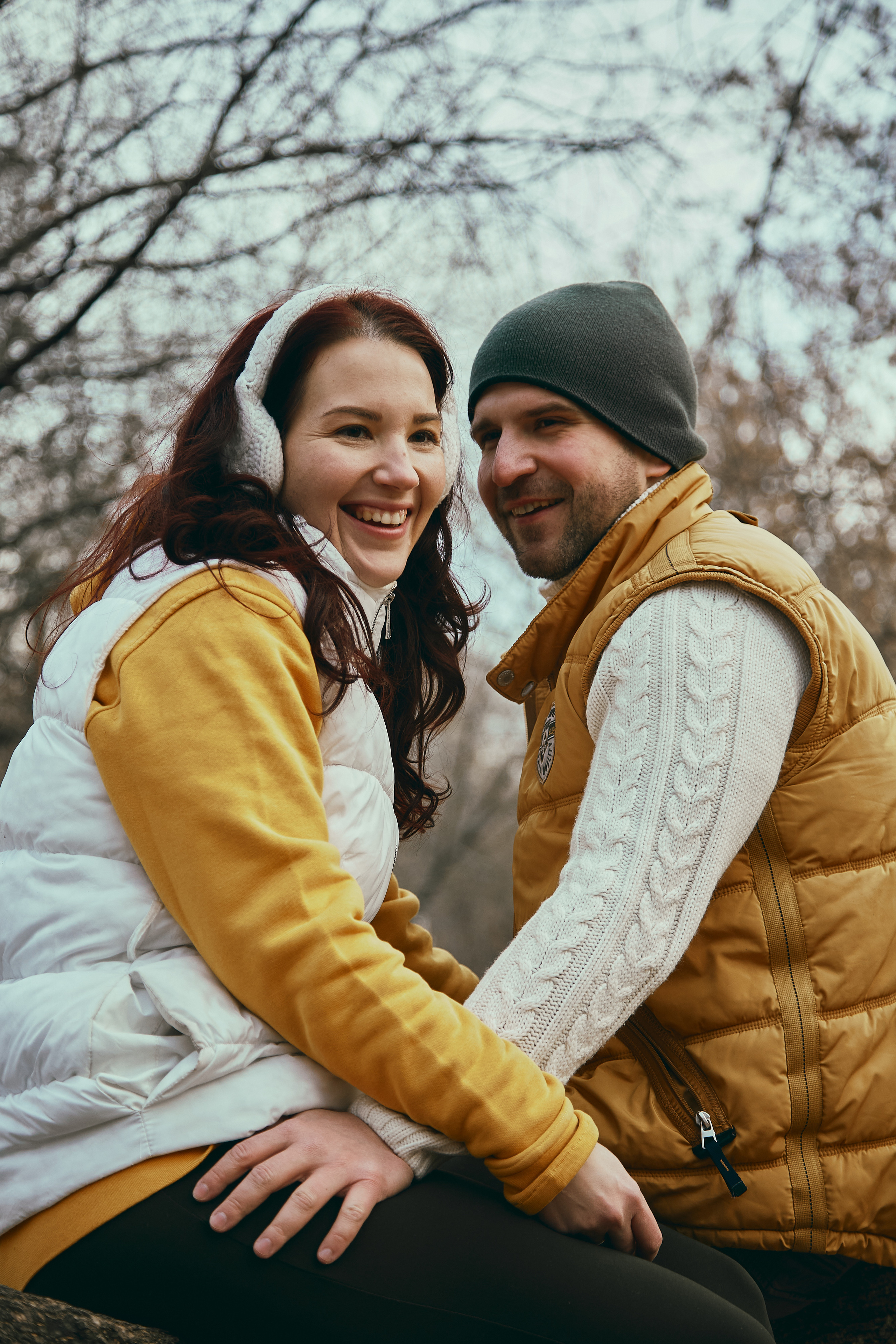 фотосессия для двоих осенью в парке