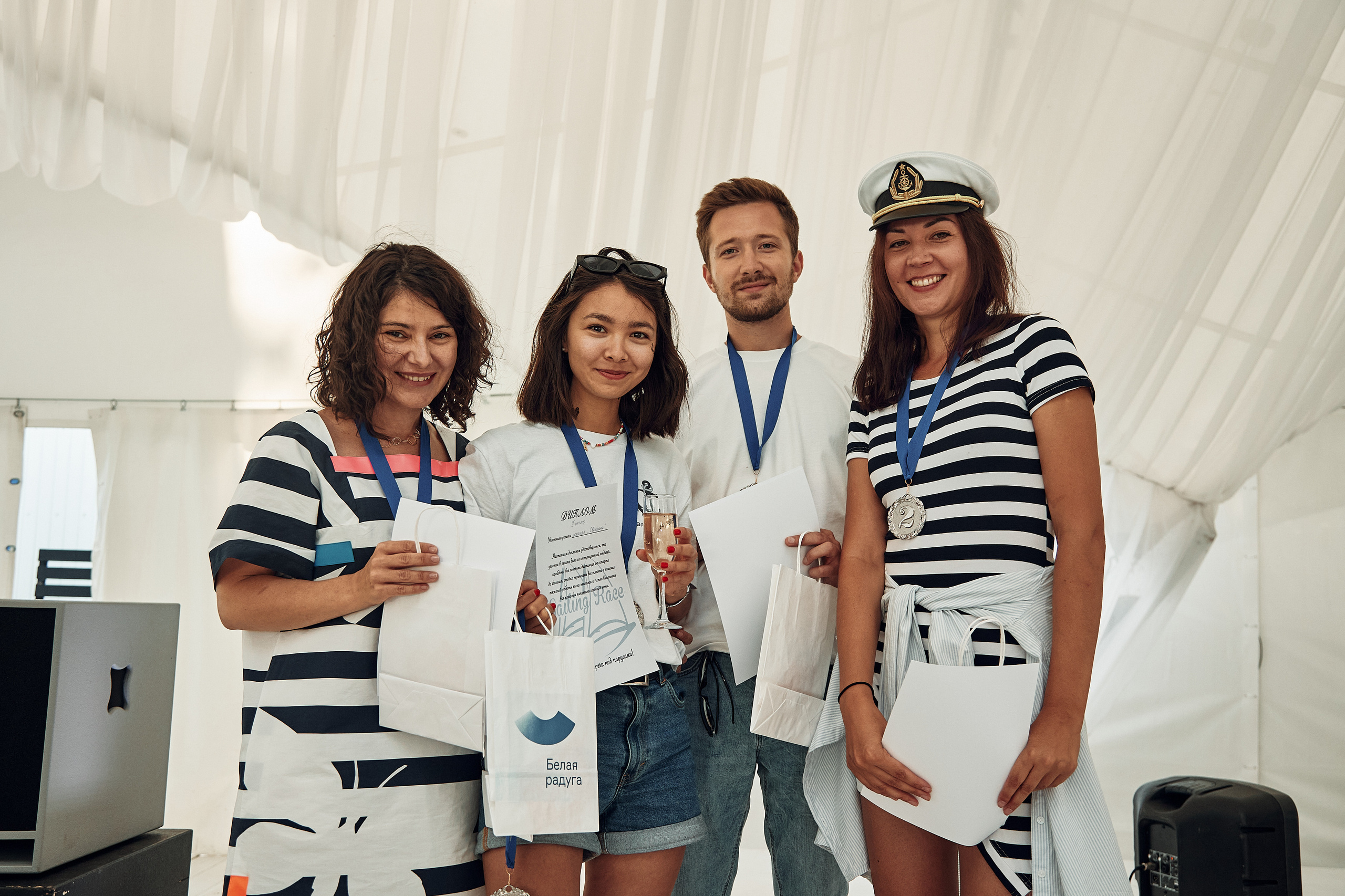 Корпоратив компании Белая радуга в яхт-клубе Пеликан. Репортажный и семейный фотограф Ухова Наталья в Москве