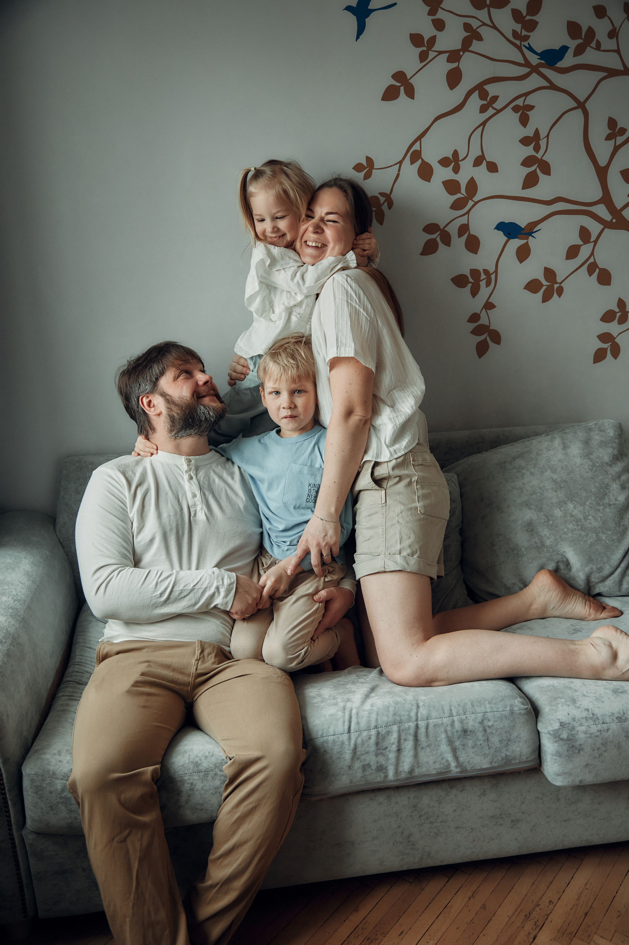 Анастасия, Алексей, Стеша и Святослав. Репортажный и семейный фотограф Ухова Наталья в Москве