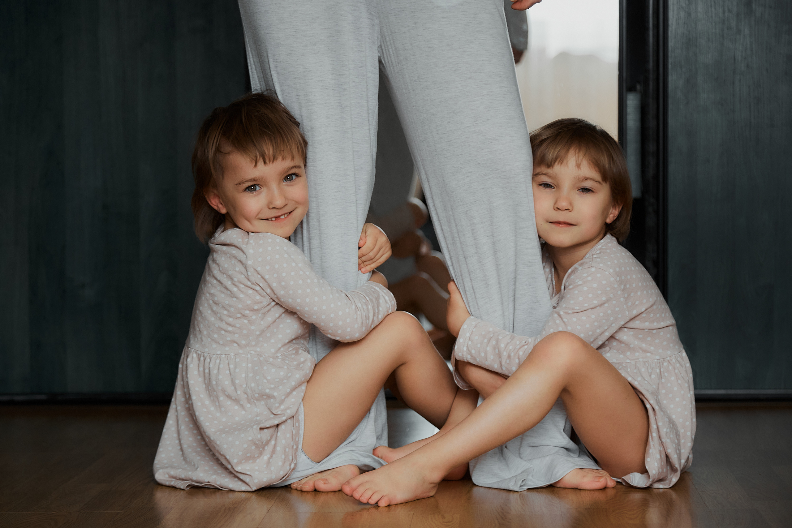 Аня и близняшки. Репортажный и семейный фотограф Ухова Наталья в Москве