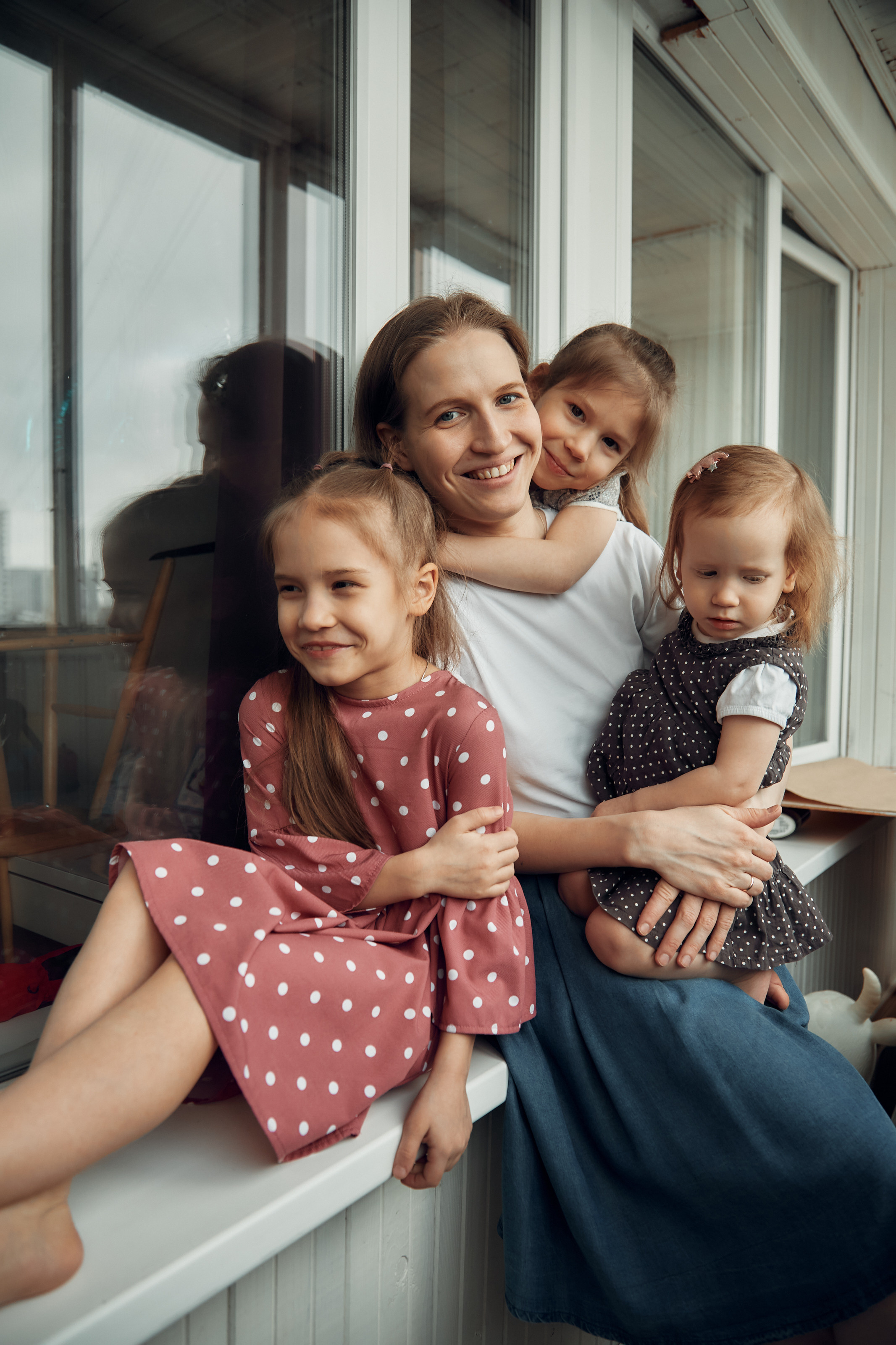 Ксюша и девочки. Репортажный и семейный фотограф Ухова Наталья в Москве