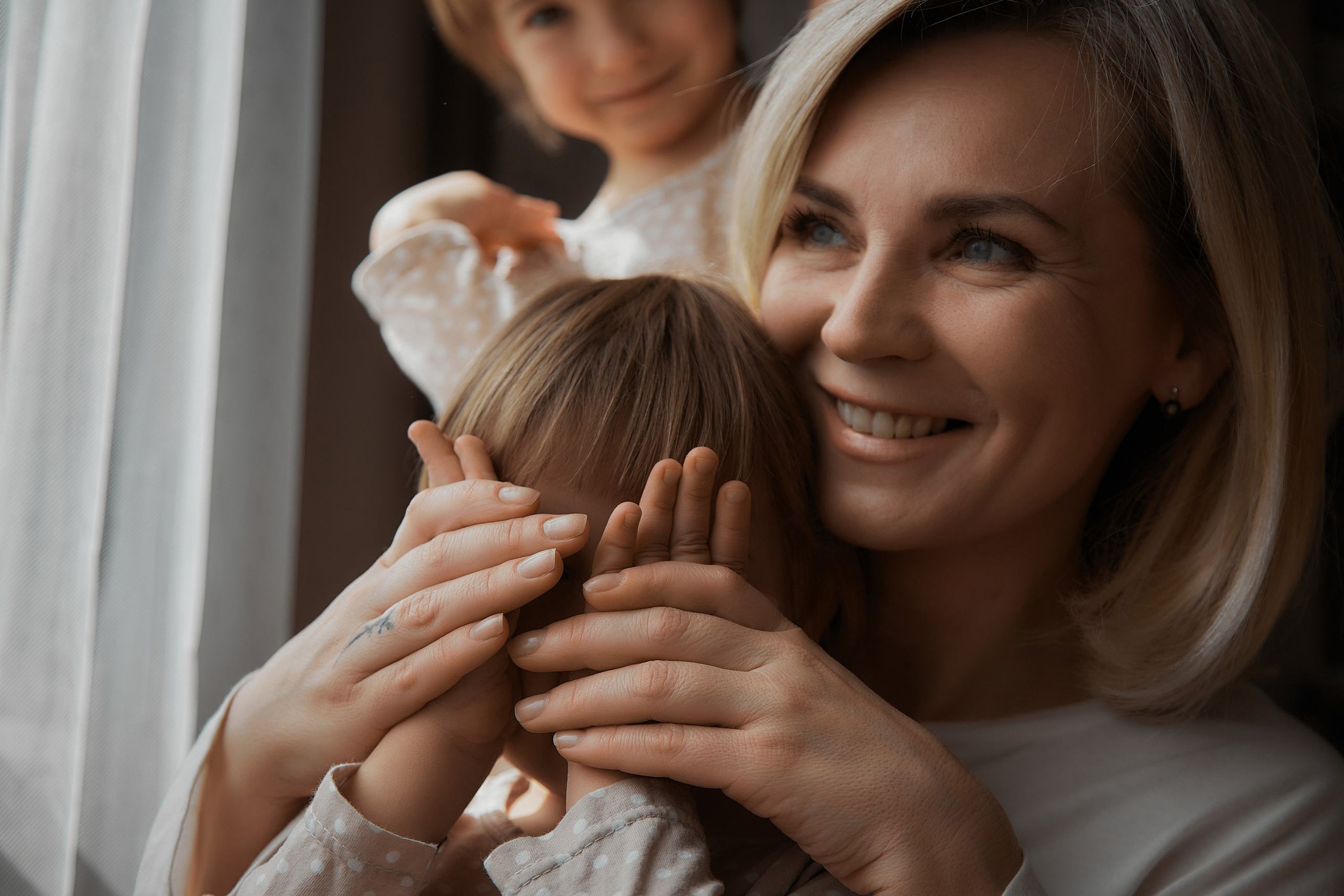 Аня и близняшки. Репортажный и семейный фотограф Ухова Наталья в Москве