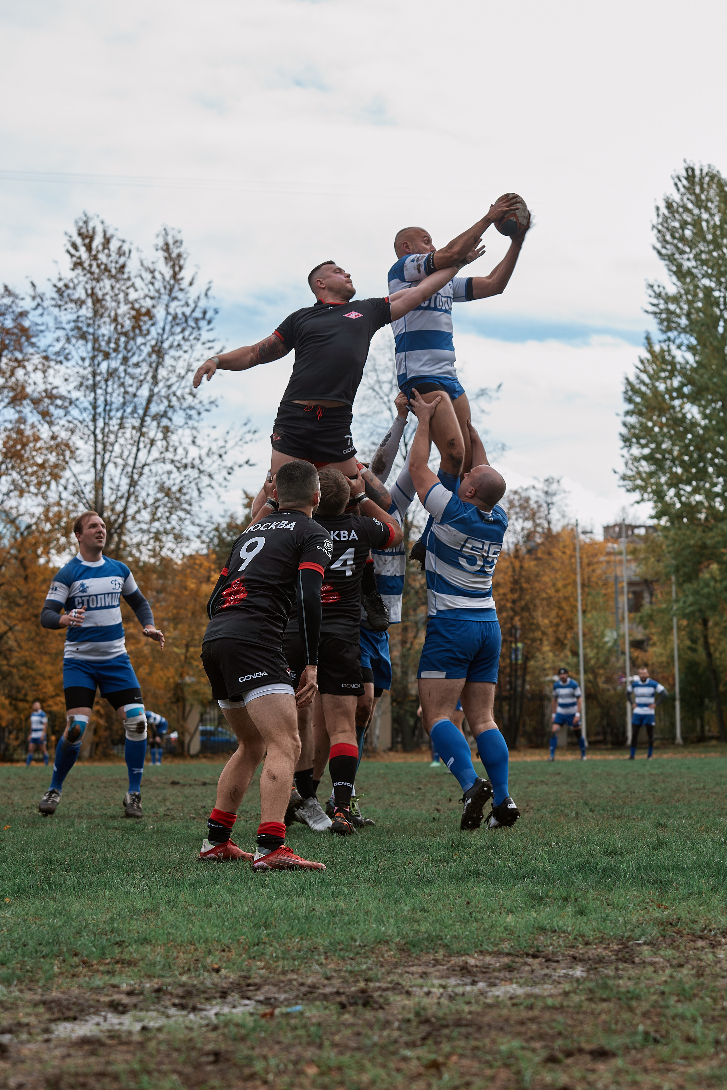 Матч по регби Динамо-Спартак. Репортажный и семейный фотограф Ухова Наталья в Москве