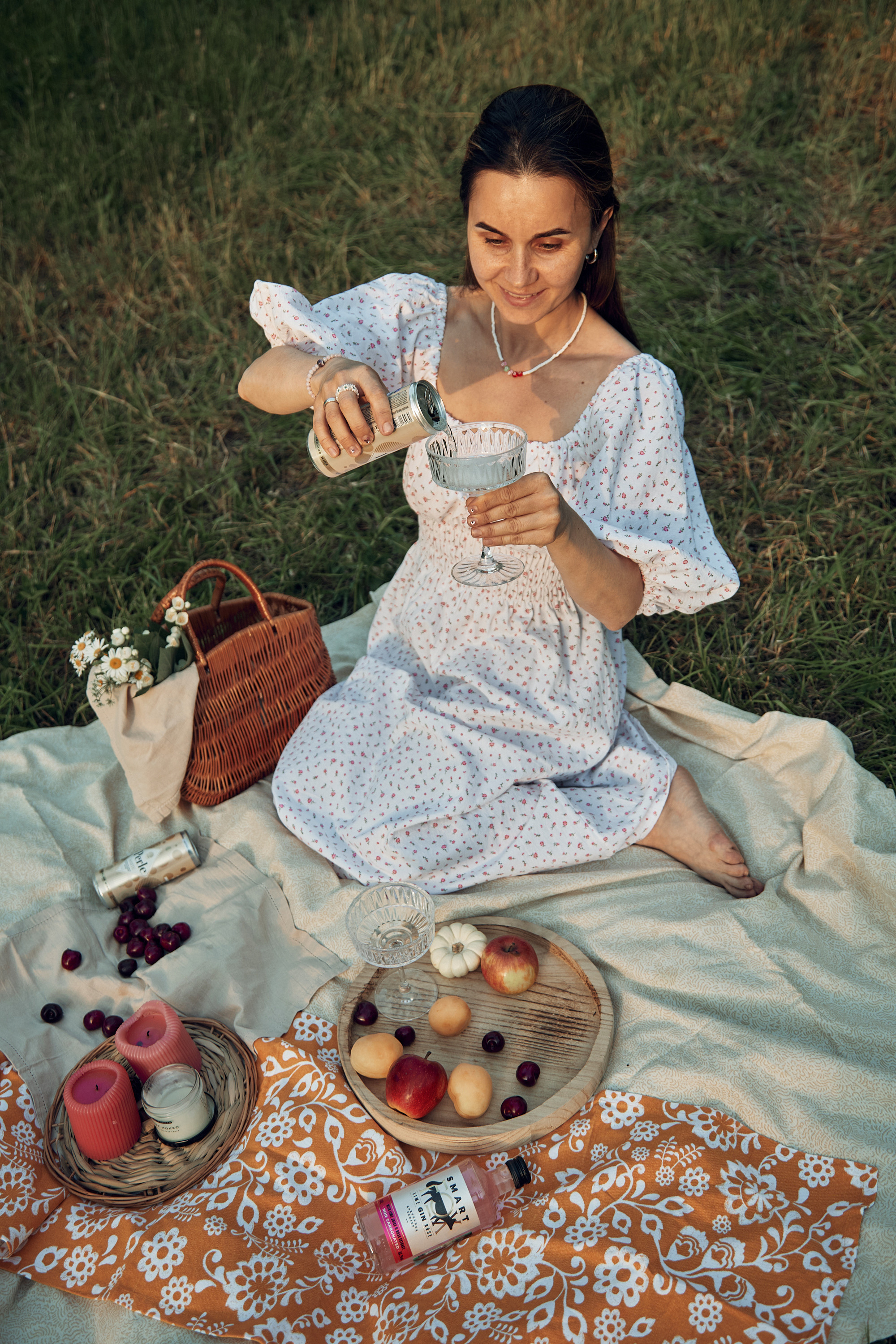 летняя фотосессия-пикник