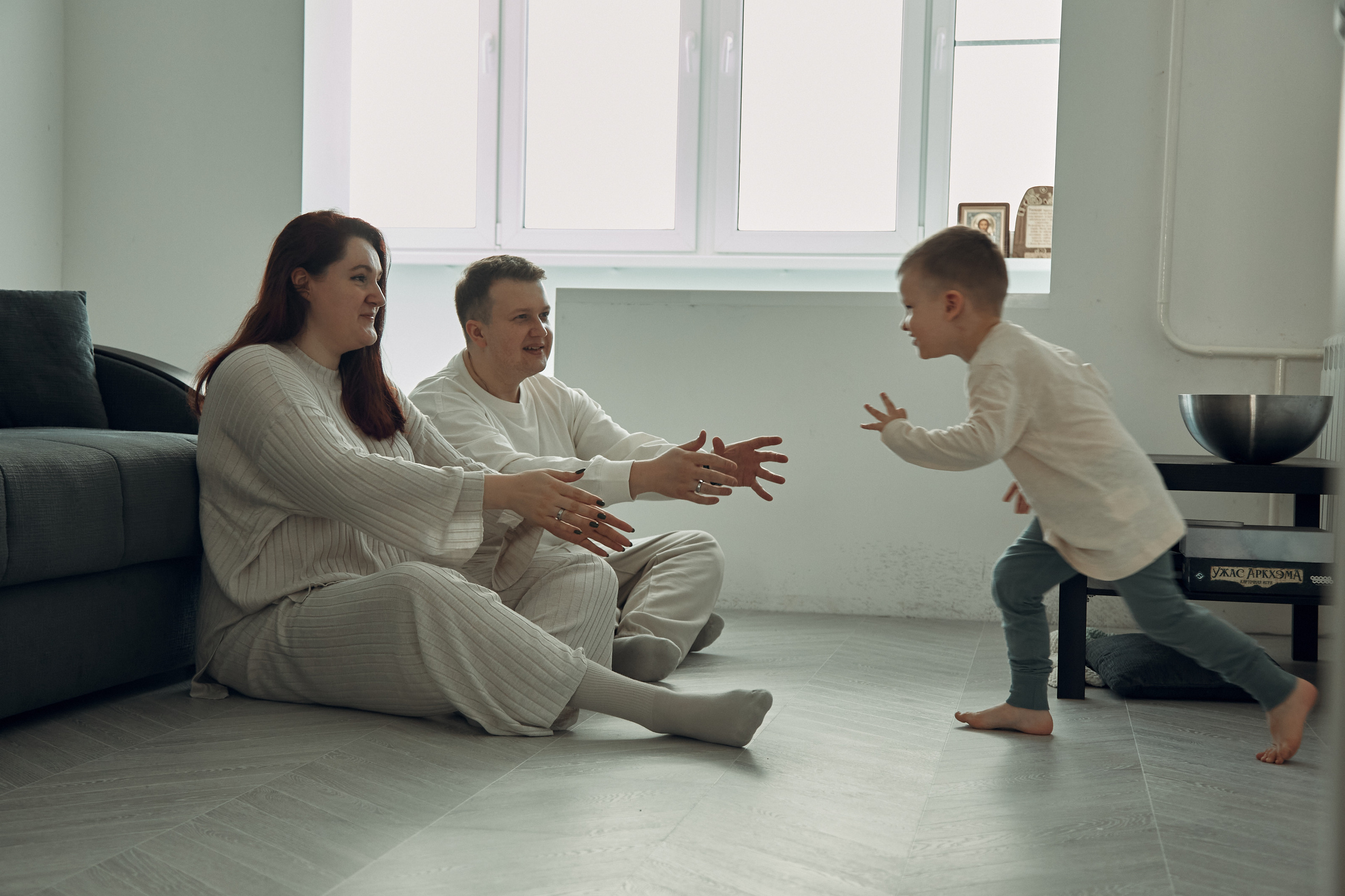 Женя, Ксюша и Лёва. Репортажный и семейный фотограф Ухова Наталья в Москве