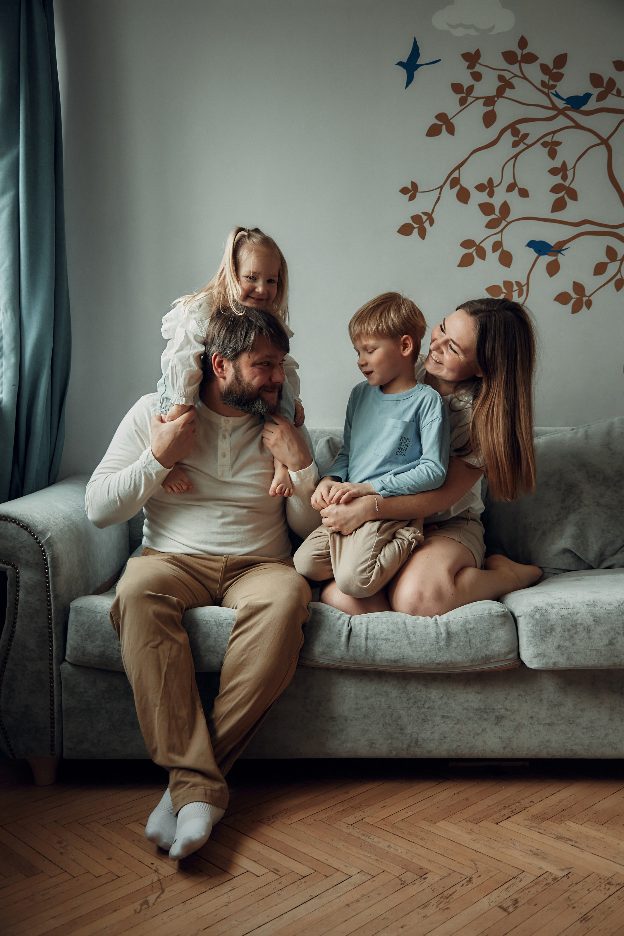 Анастасия, Алексей, Стеша и Святослав. Репортажный и семейный фотограф Ухова Наталья в Москве