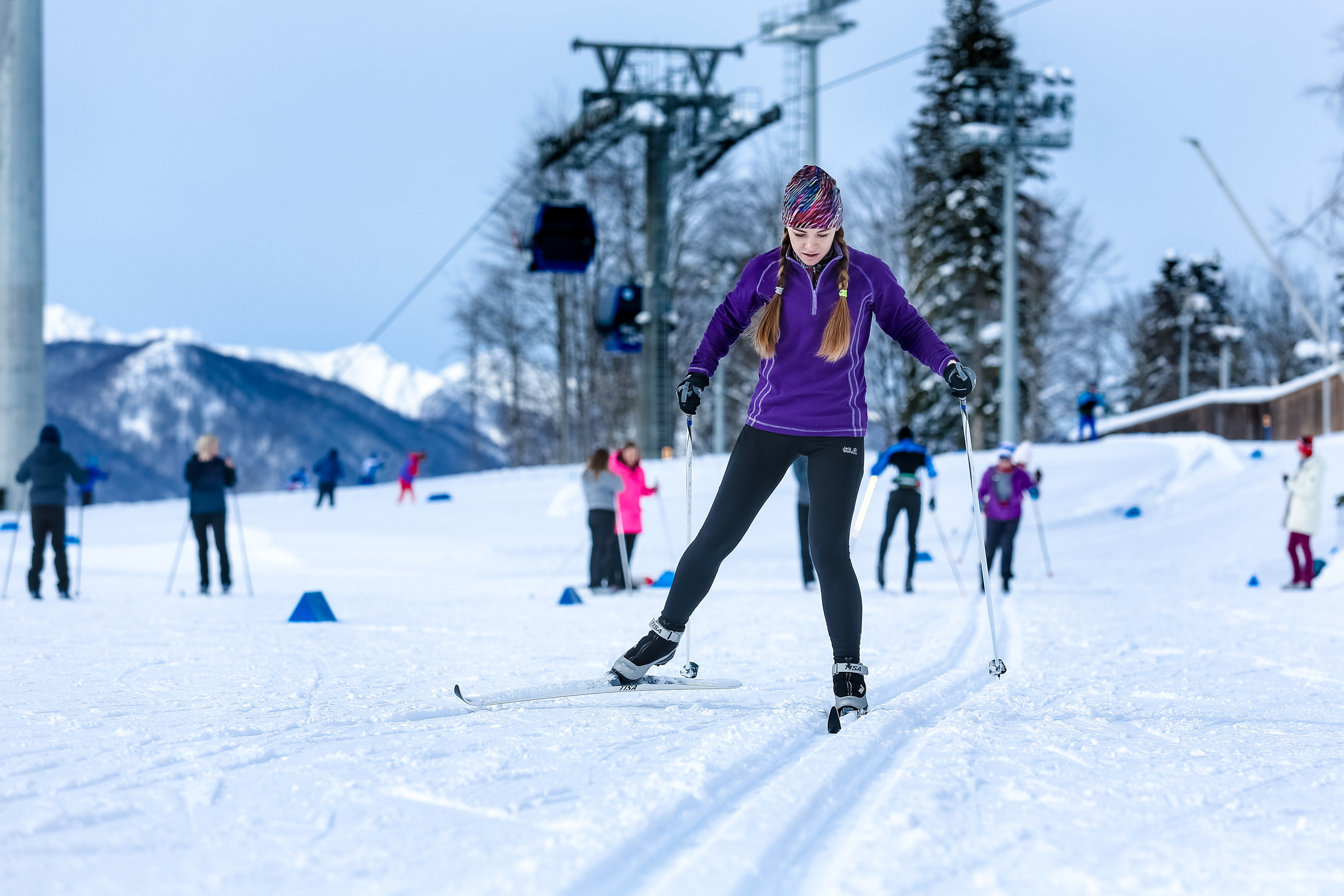 Мастер-класс по лыжам с Алексеем Барышниковым. Репортажный и семейный фотограф Ухова Наталья в Москве