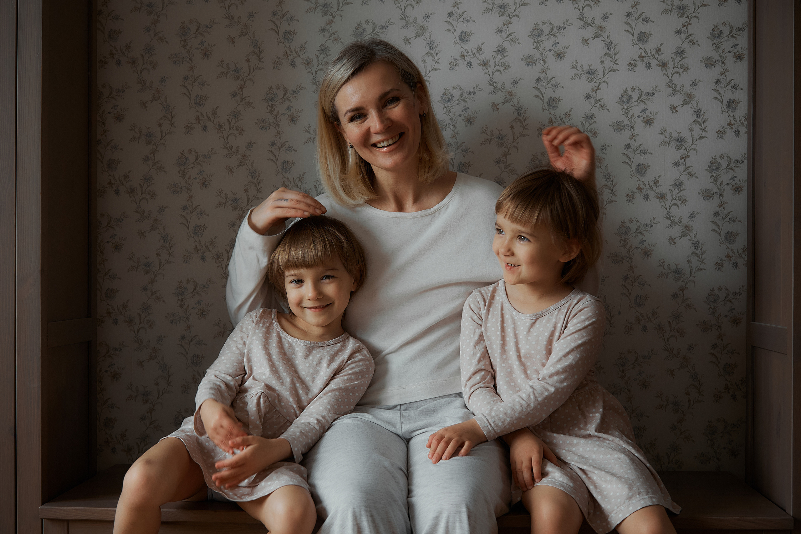 домашняя фотосессия с близняшками