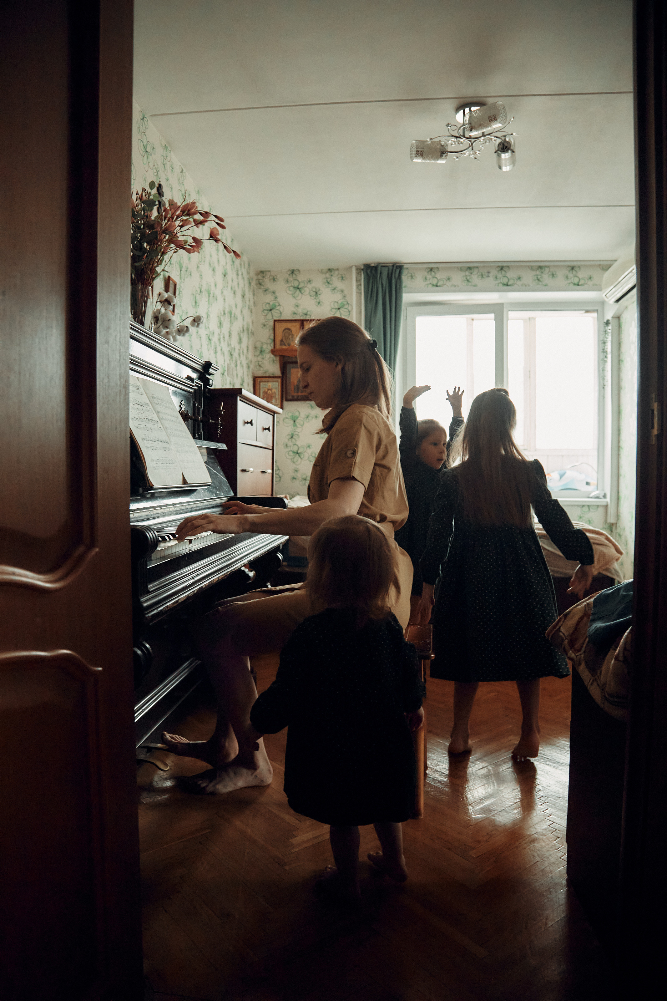 домашняя семейная фотосессия