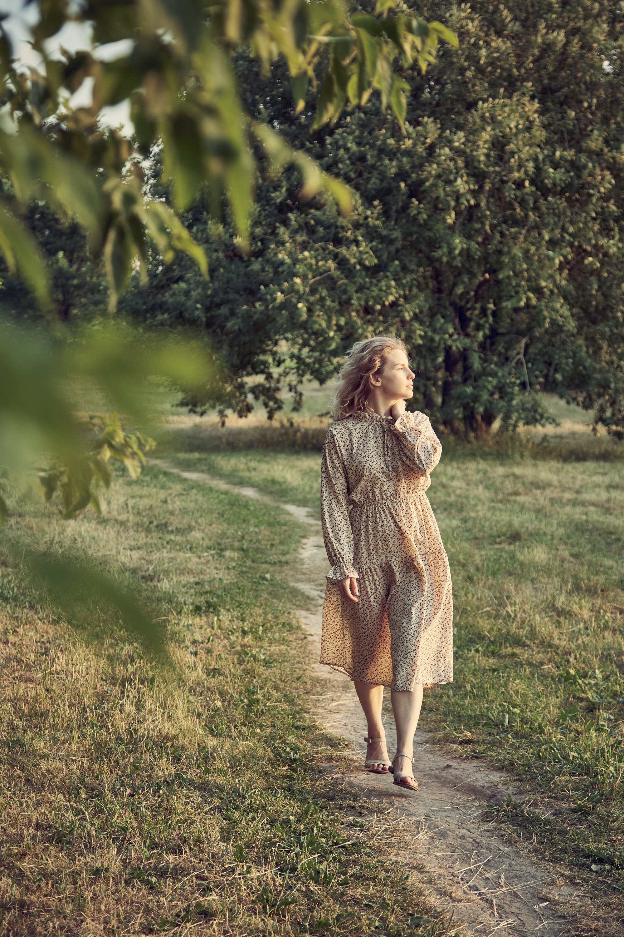 летняя фотосессия на закате