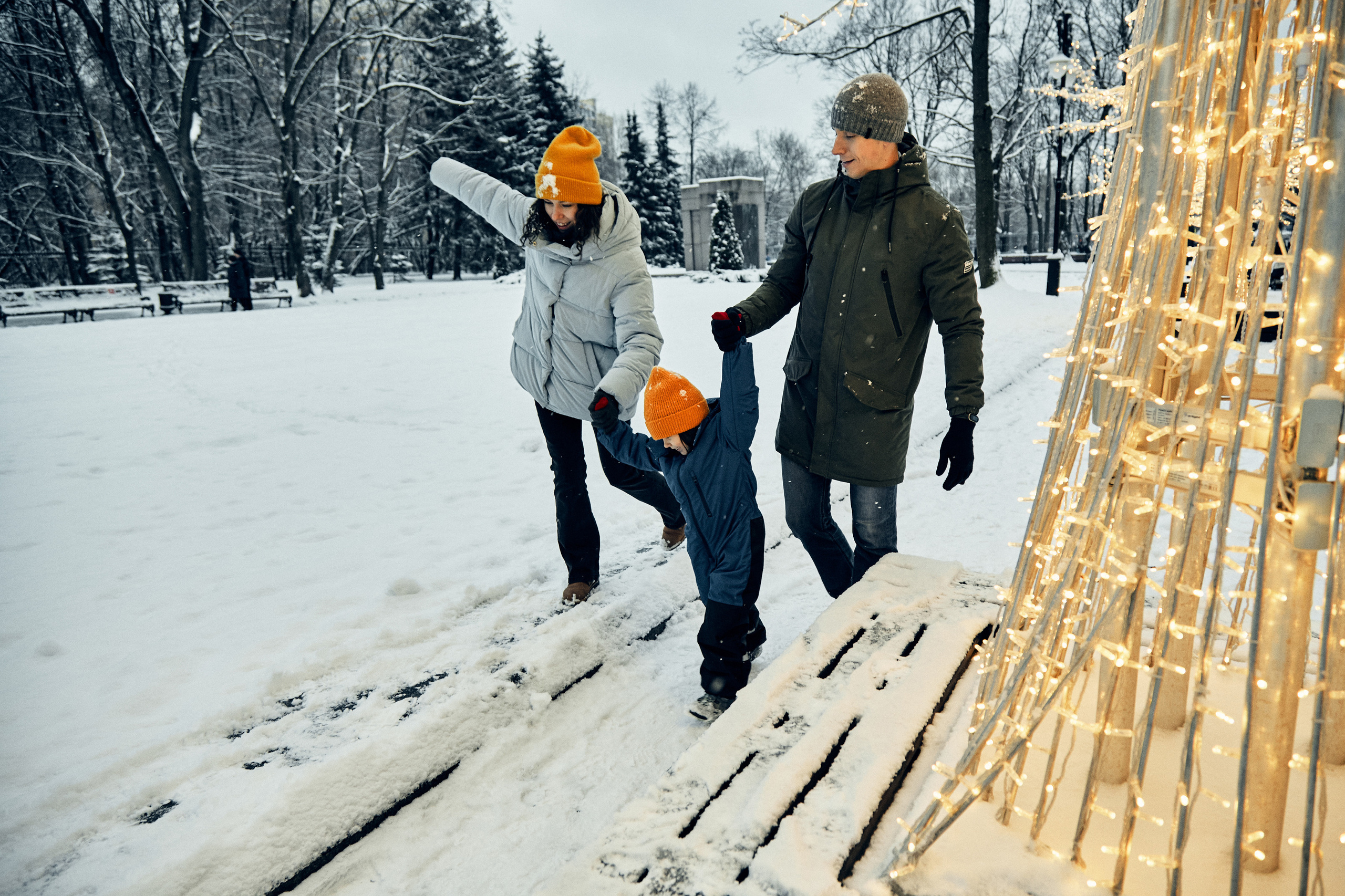 зимняя семейная съемка