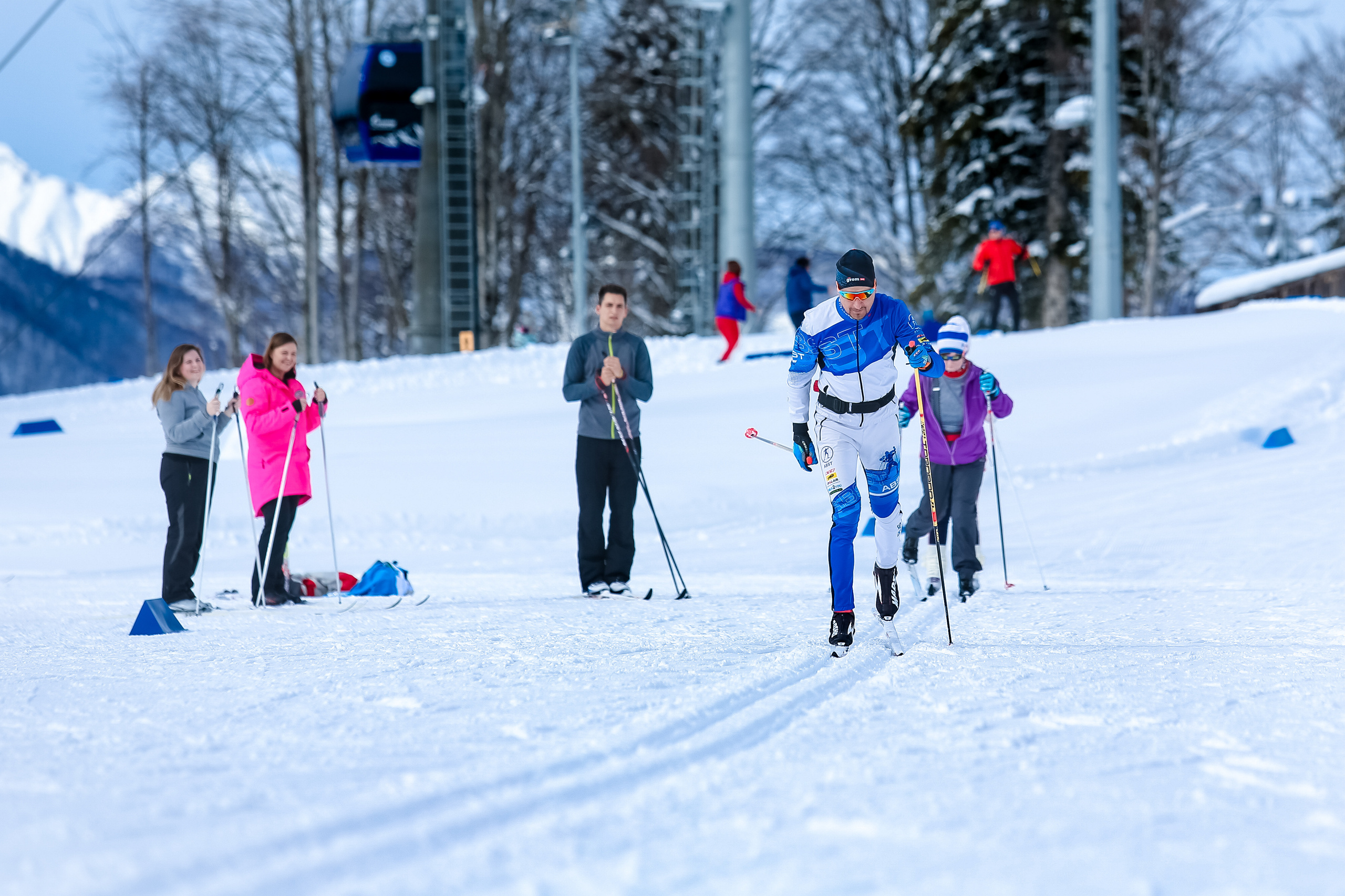 Мастер-класс по лыжам с Алексеем Барышниковым. Репортажный и семейный фотограф Ухова Наталья в Москве