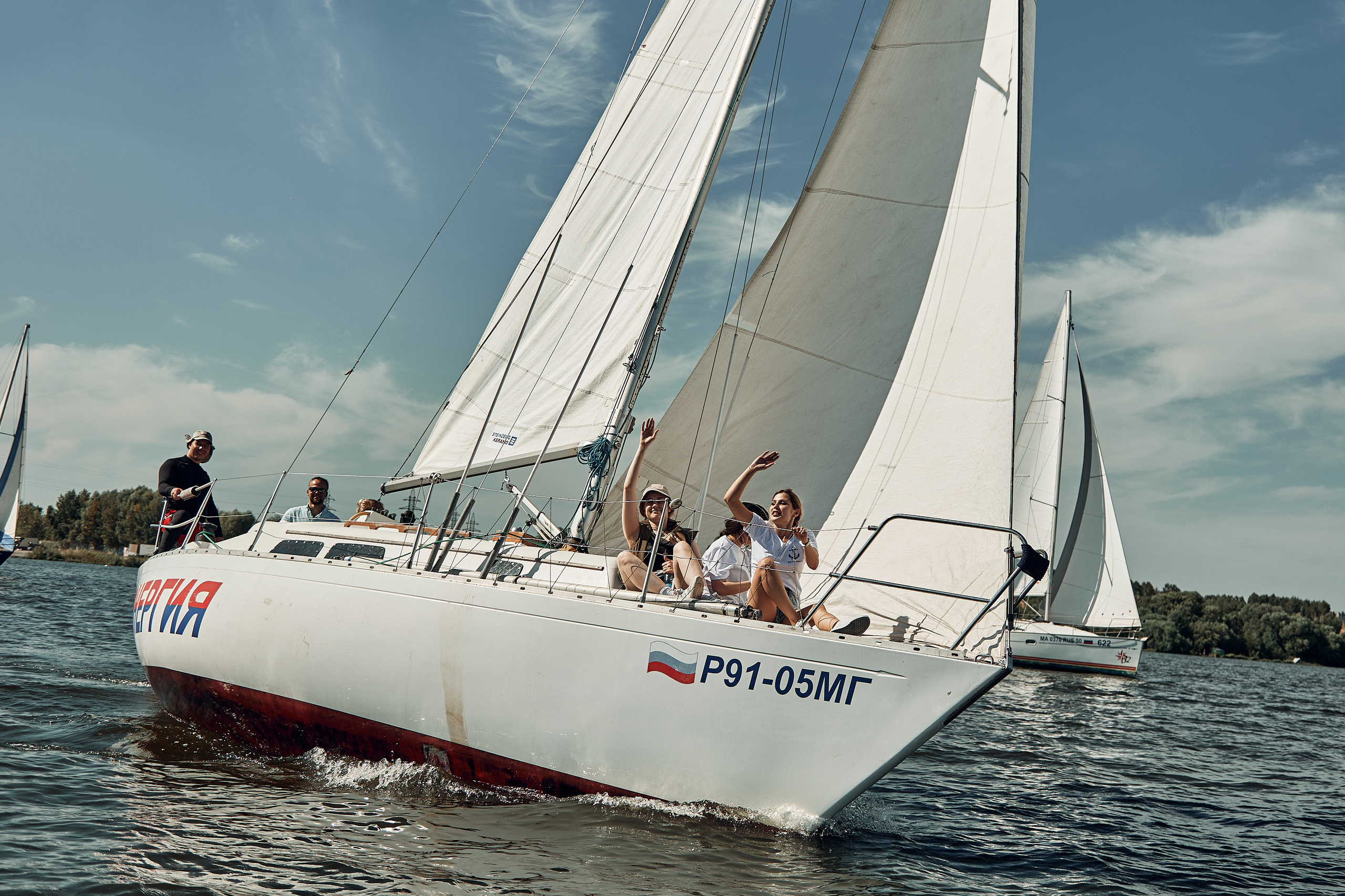 Корпоратив компании Белая радуга в яхт-клубе Пеликан. Репортажный и семейный фотограф Ухова Наталья в Москве