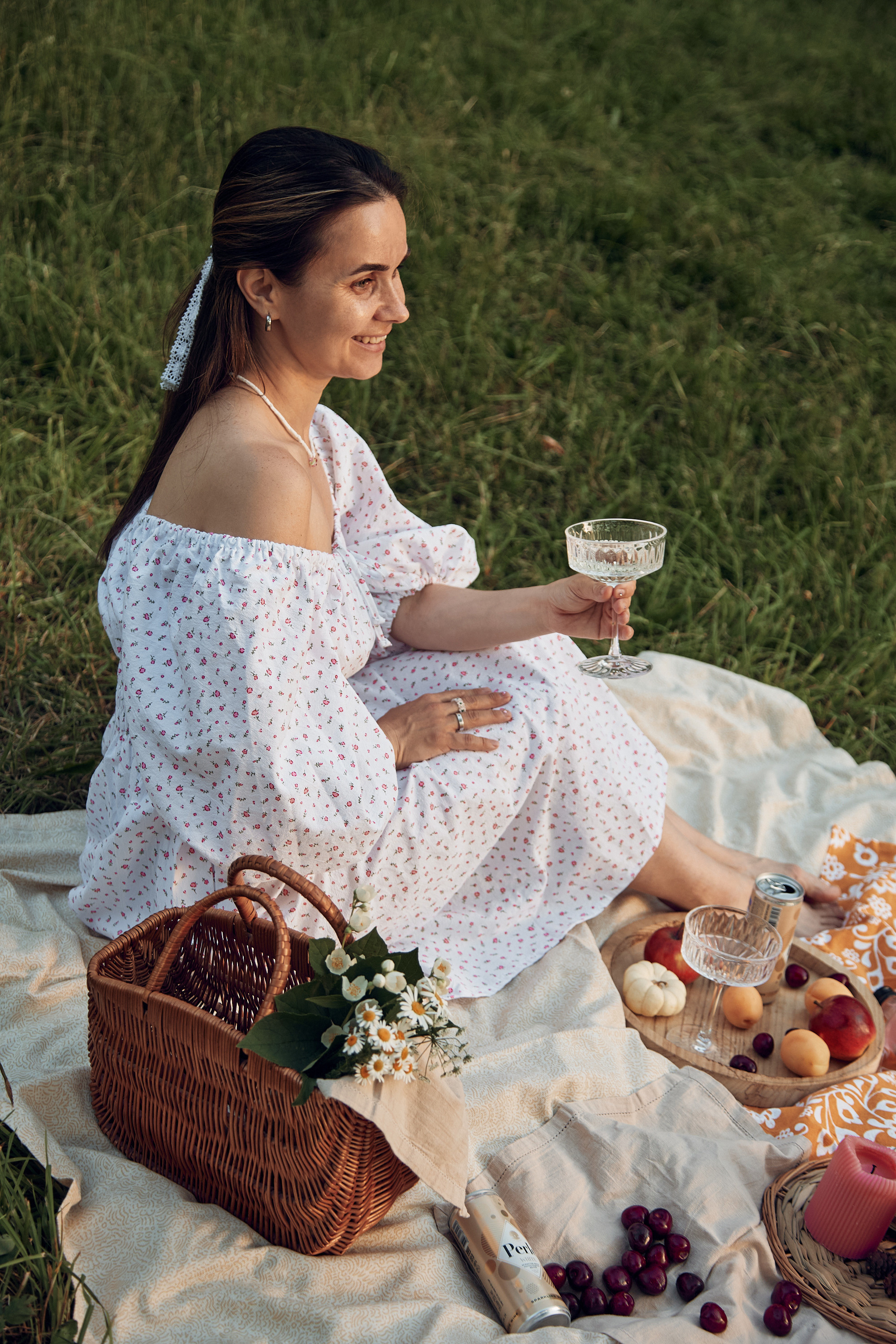 фотосъемка для девушки на пикнике