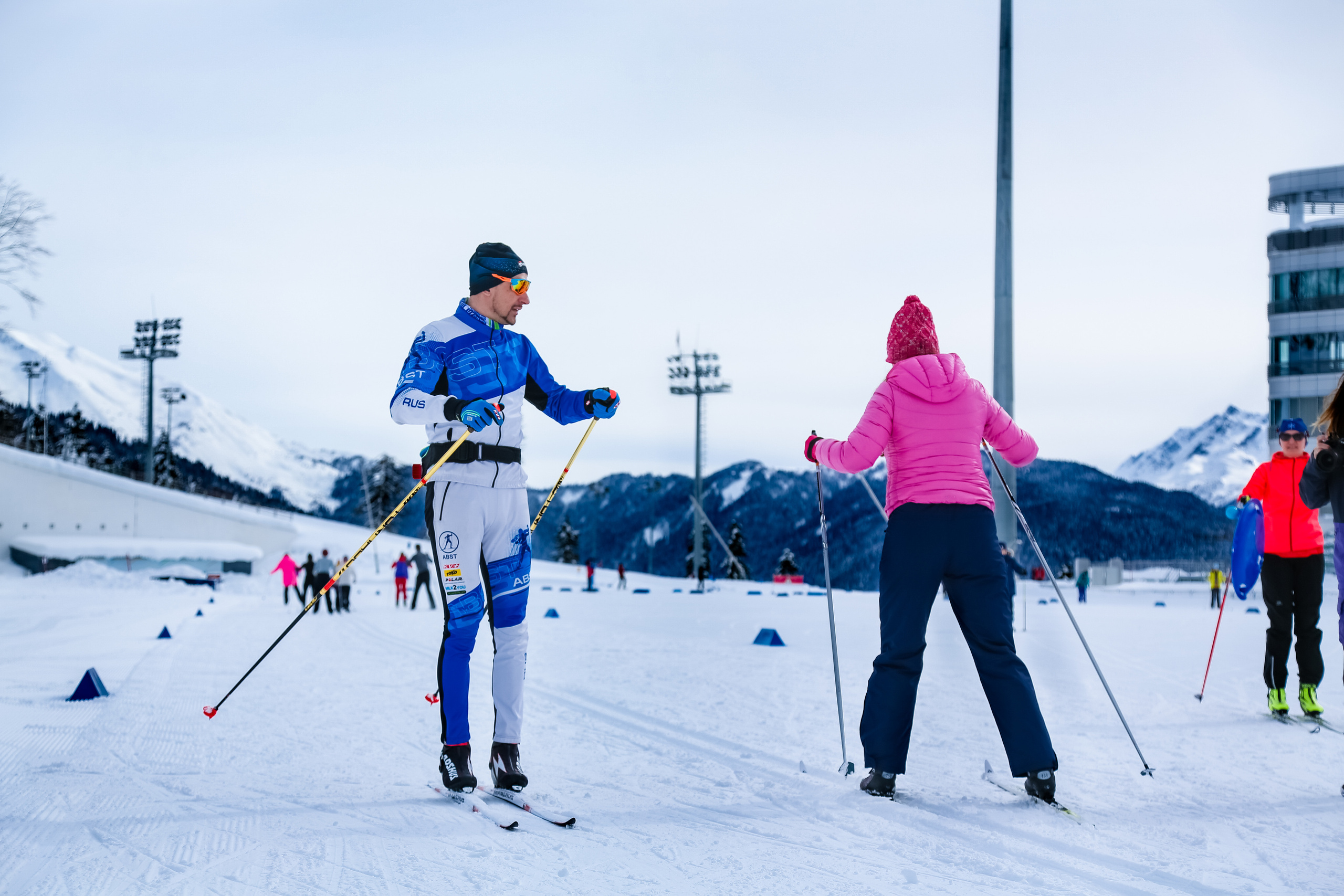 Мастер-класс по лыжам с Алексеем Барышниковым. Репортажный и семейный фотограф Ухова Наталья в Москве