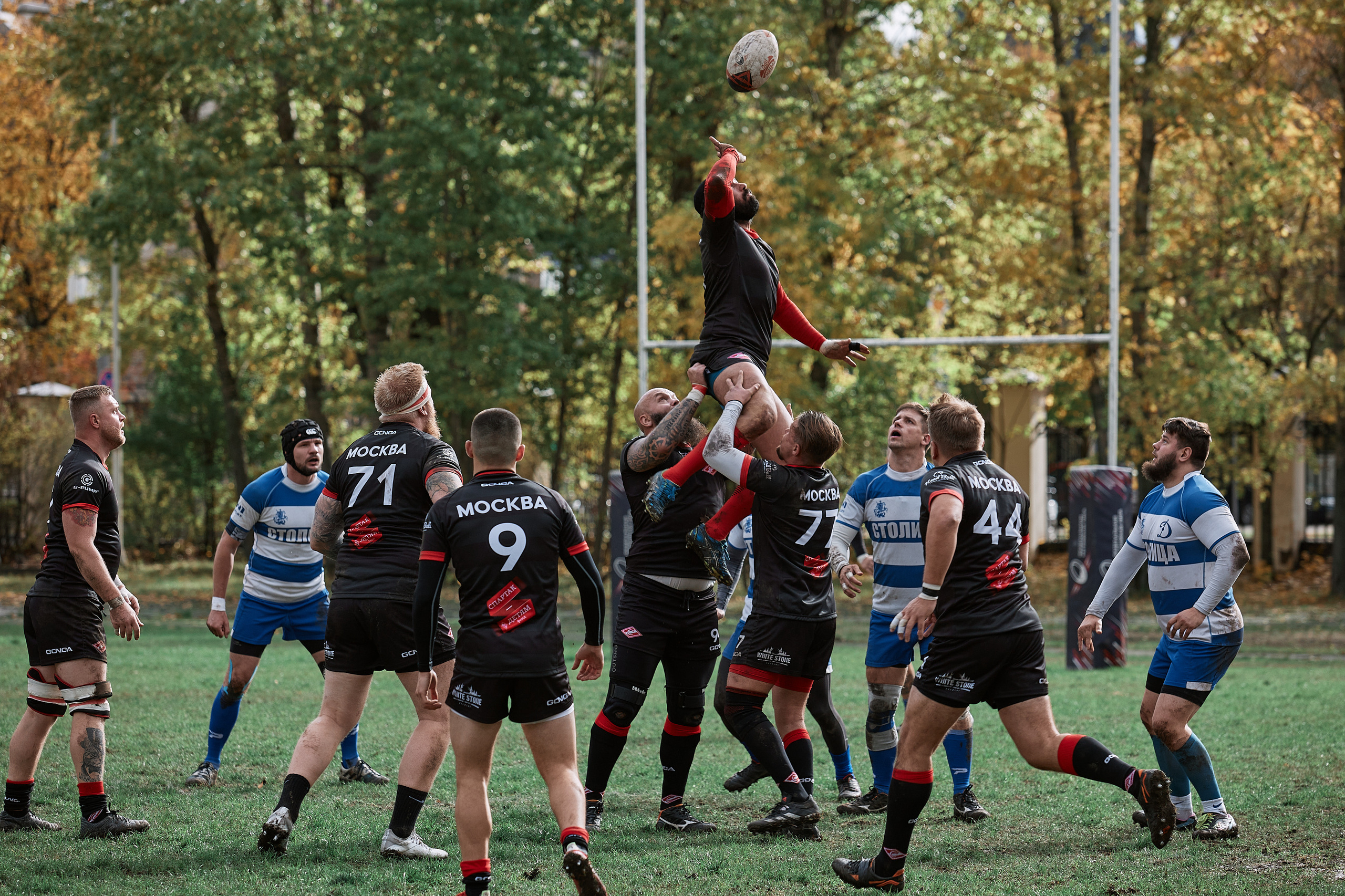 Вбрасывание аута в регби