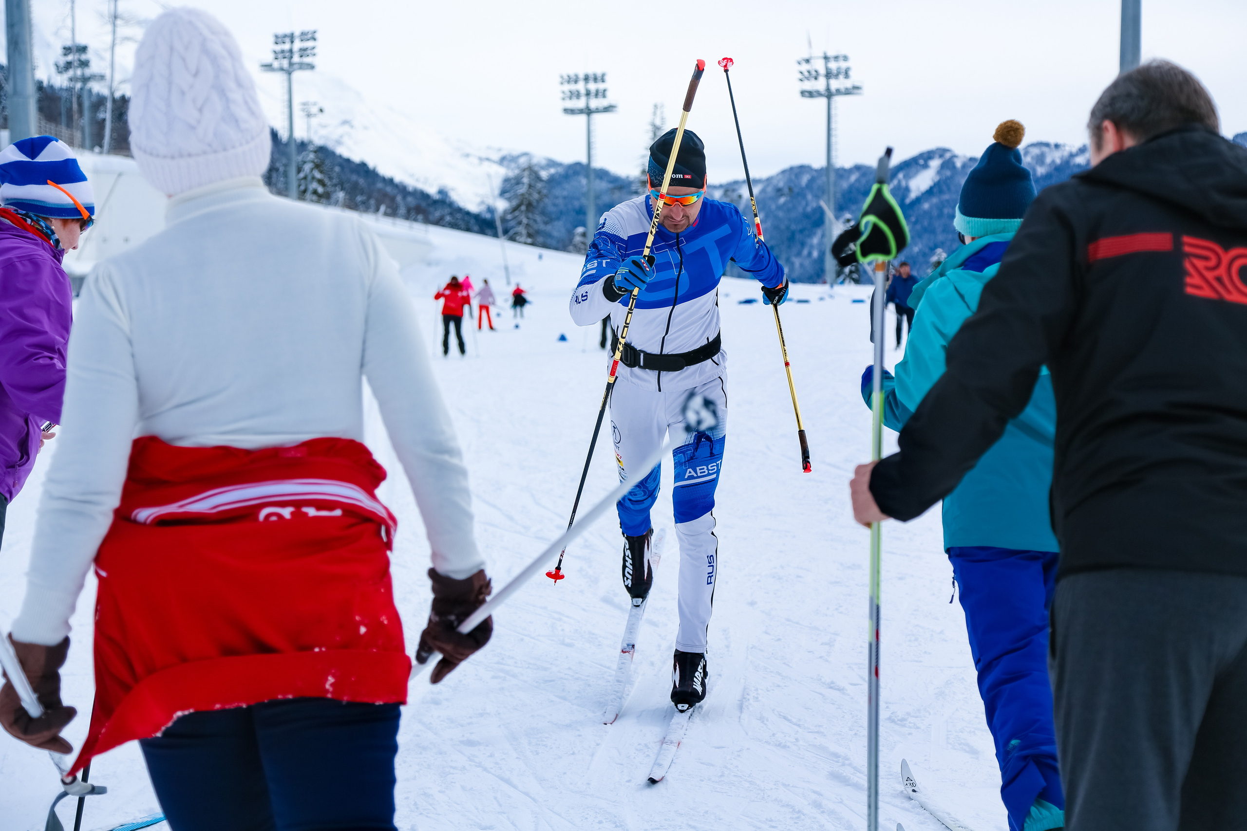 Мастер-класс по лыжам с Алексеем Барышниковым. Репортажный и семейный фотограф Ухова Наталья в Москве