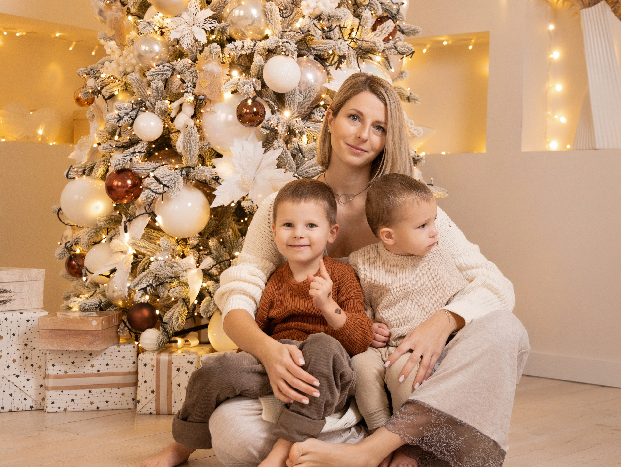 Новогодняя семейная фотосессия. Фотограф НСК-Кем-СПБ Александра Фомич