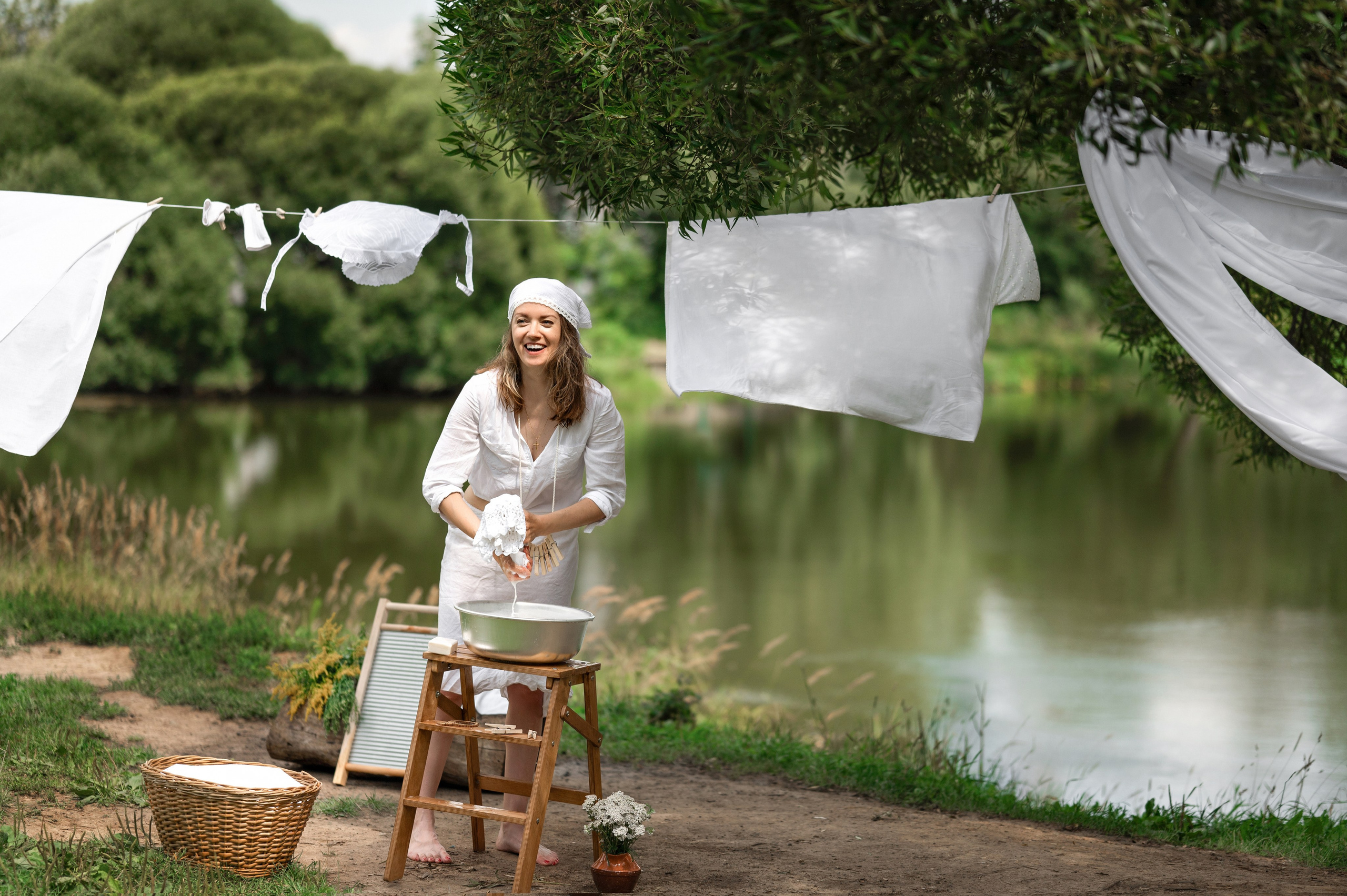 Стирка. Детский и семейный фотограф г. Москва Оксана Катаджи