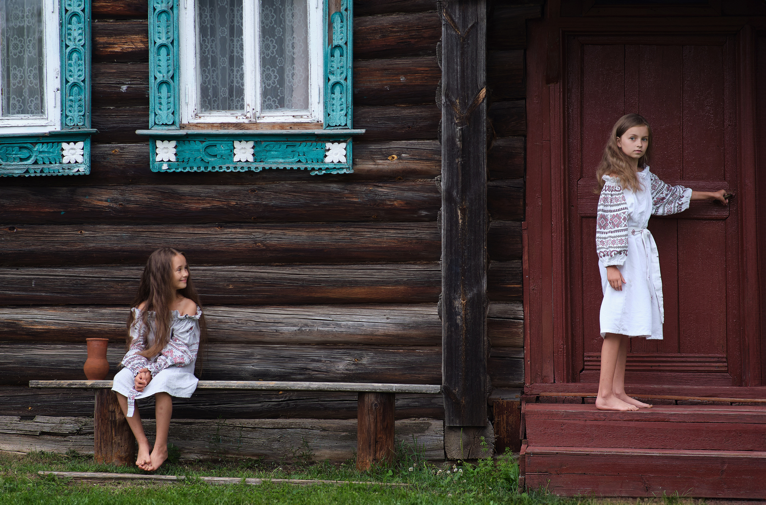 Алиса и Аделия, каникулы в деревне