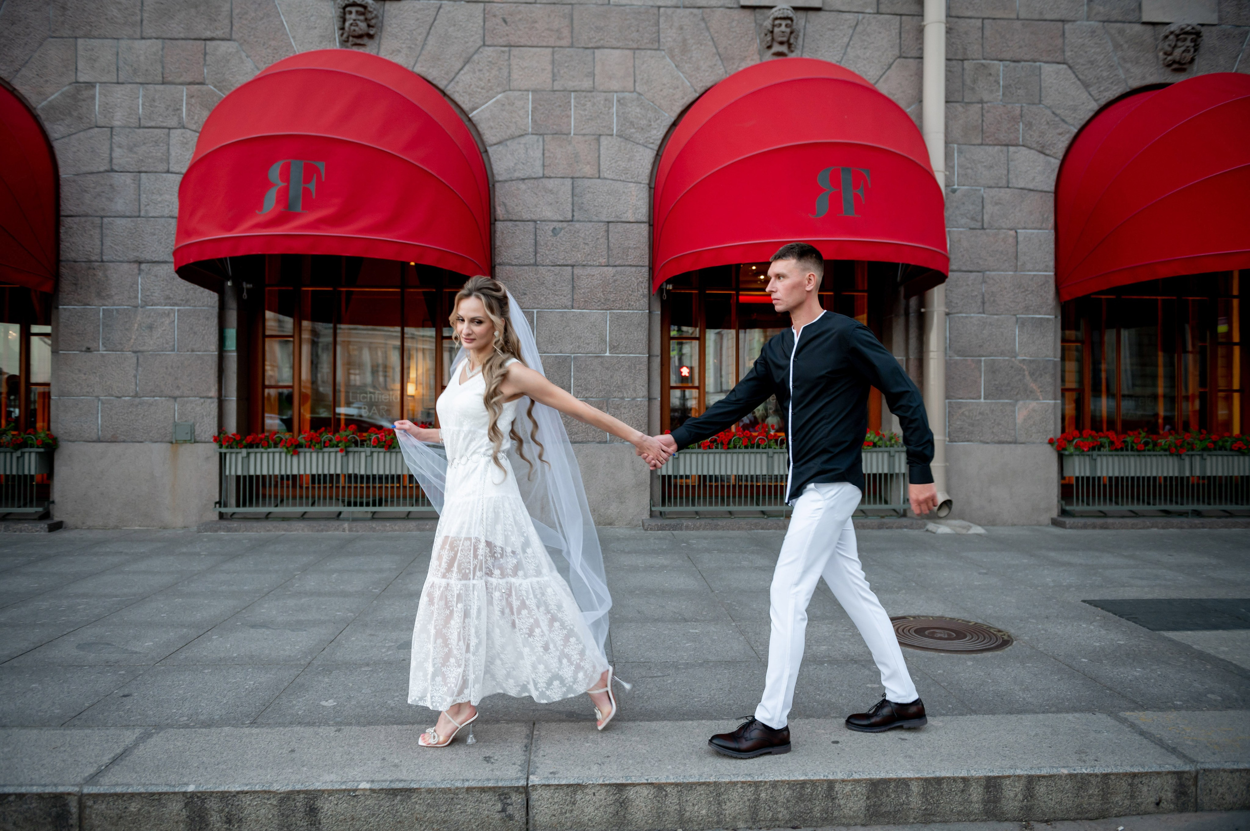 Екатерина и Андрей (свадебная фотосессия в вечернем Петербурге). Портретный, семейный и свадебный фотограф в Санкт-Петербурге и в Пушкине Ширяев Денис