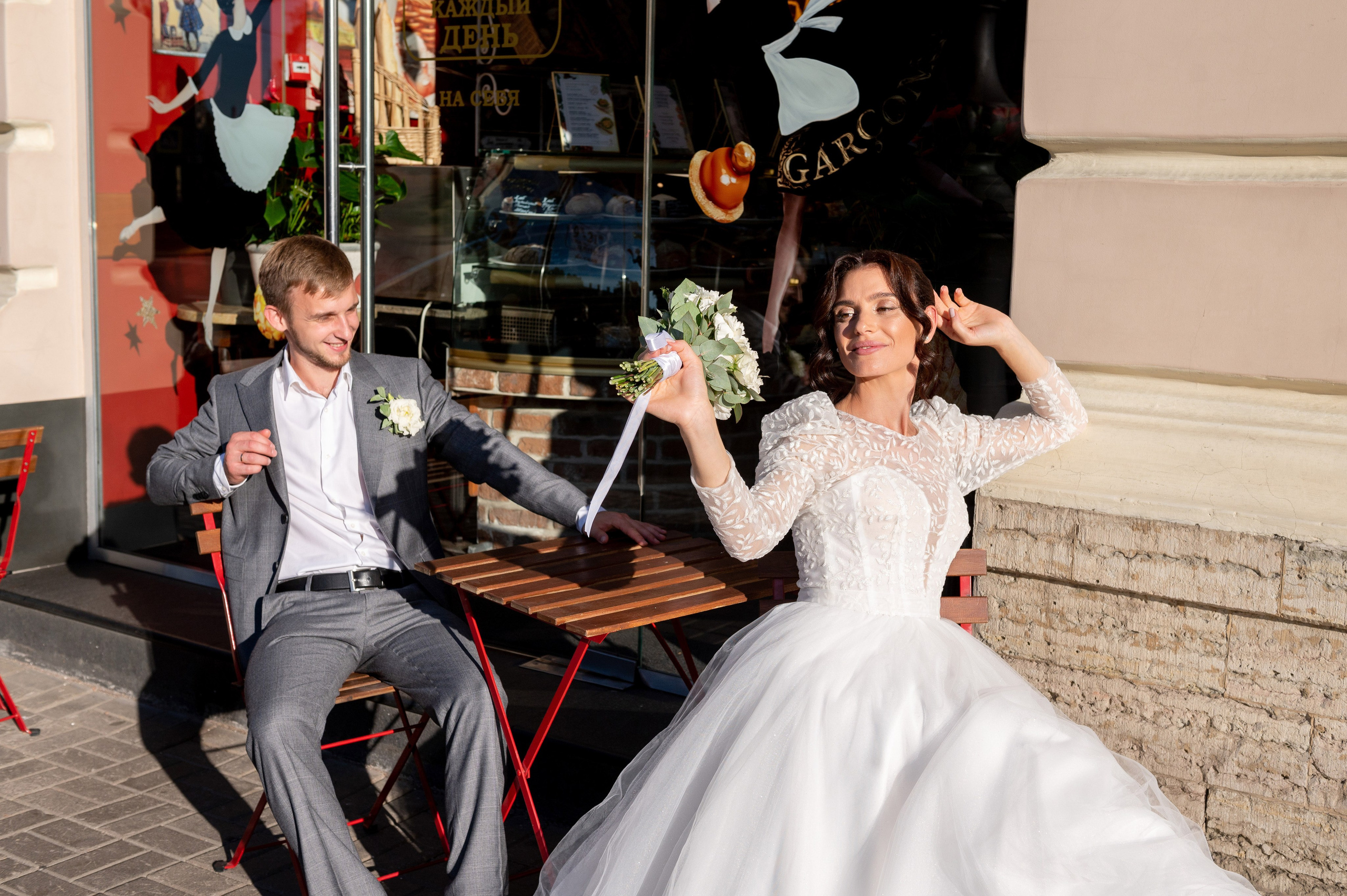 Кирилл и Анжела (круассаны, кофе и фотосессия в Летнем саду). Портретный, семейный и свадебный фотограф в Санкт-Петербурге и в Пушкине Ширяев Денис