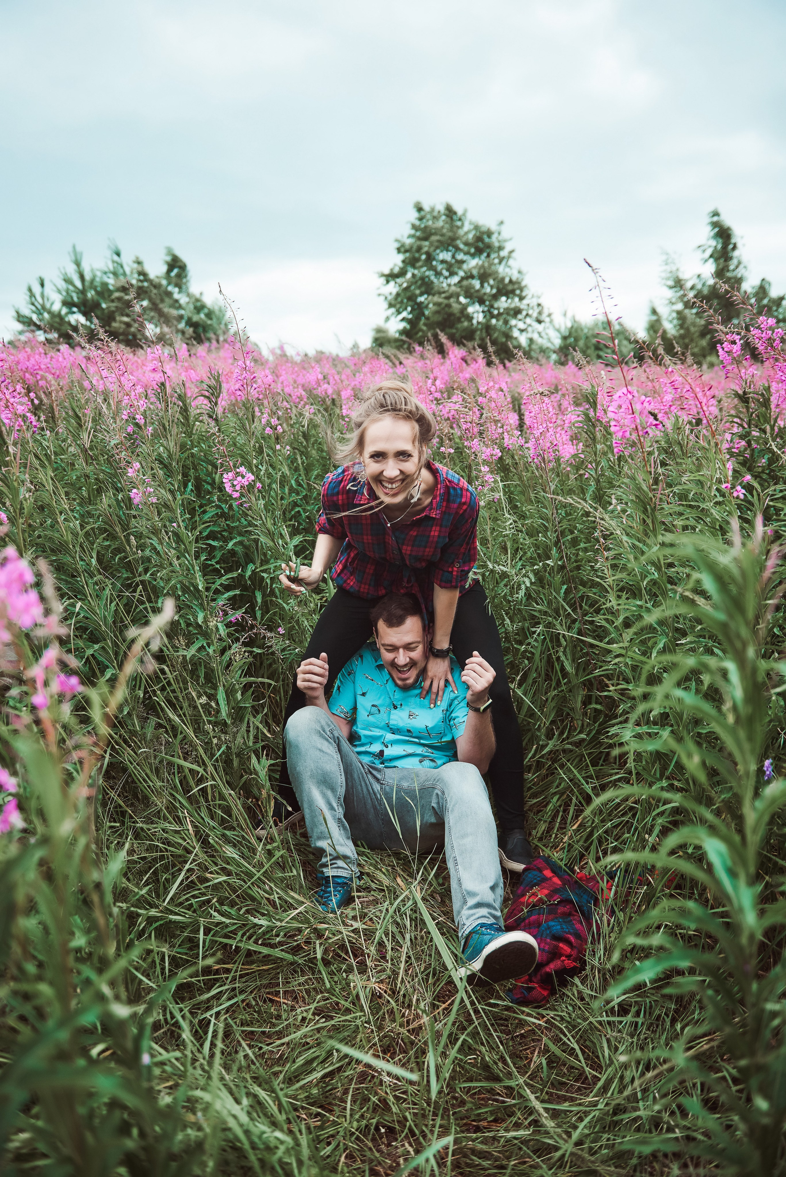 Александра и Вячеслав (фотосессия Love story на природе). Портретный, семейный и свадебный фотограф в Санкт-Петербурге и в Пушкине Ширяев Денис