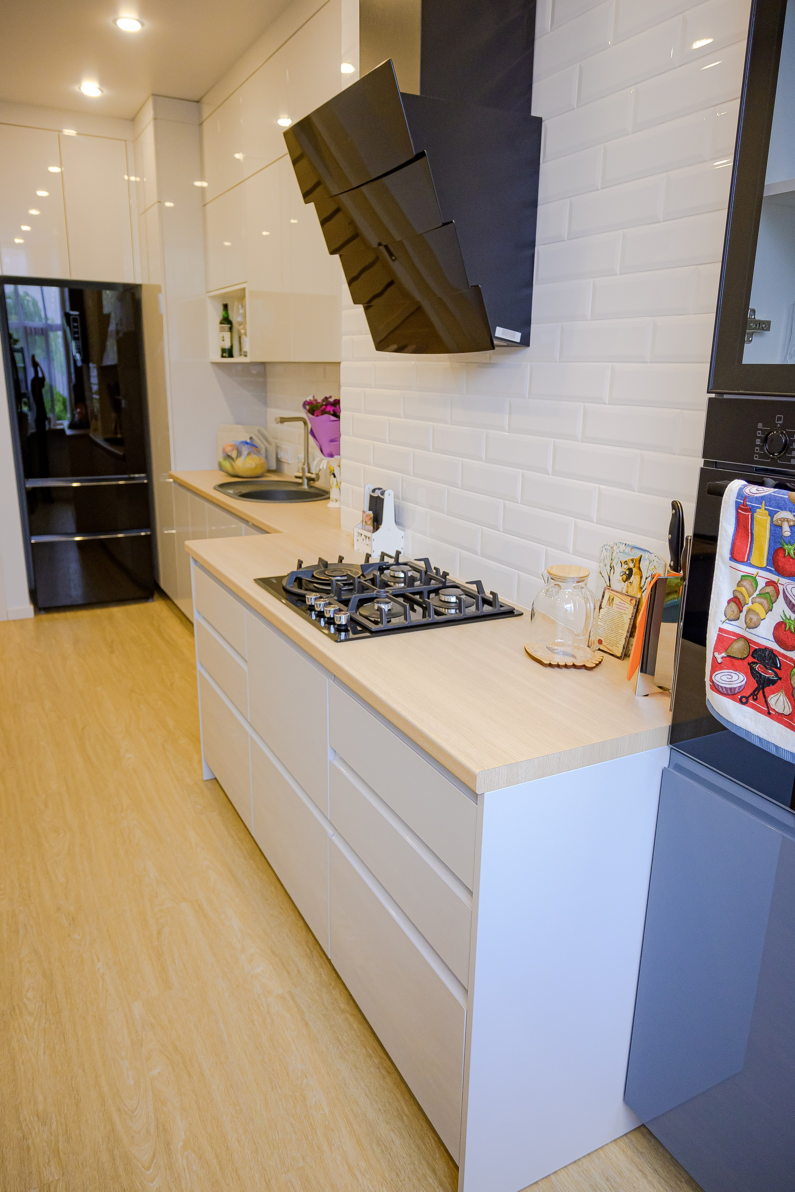 The apartment is 98 m2. Fotograf Dmitrii Donets