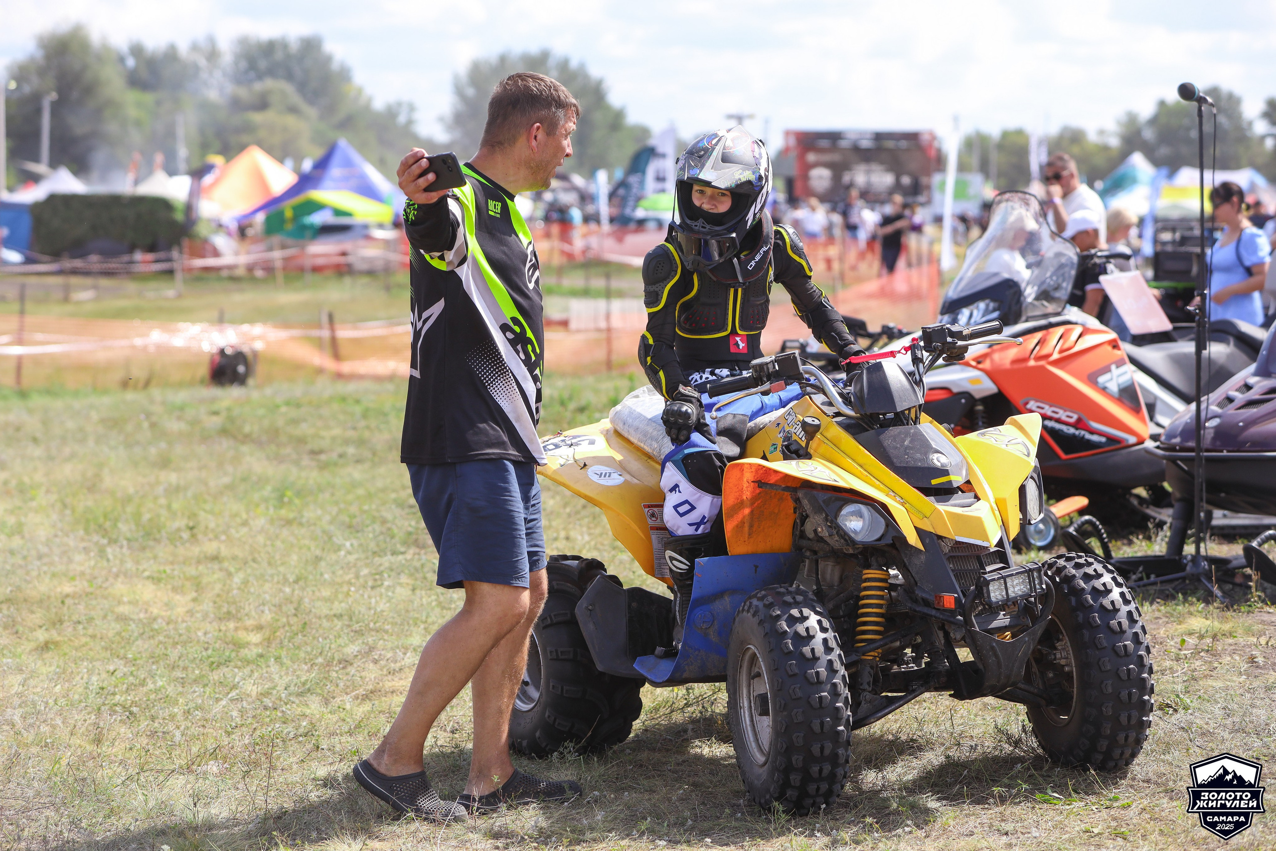 Заезды «МИНИ ДЕТИ» и «МАКСИ ДЕТИ». Кубок России по гонкам с водными препятствиями на квадроциклах «Золото Жигулей 2025». Спортивный фотограф в Самаре