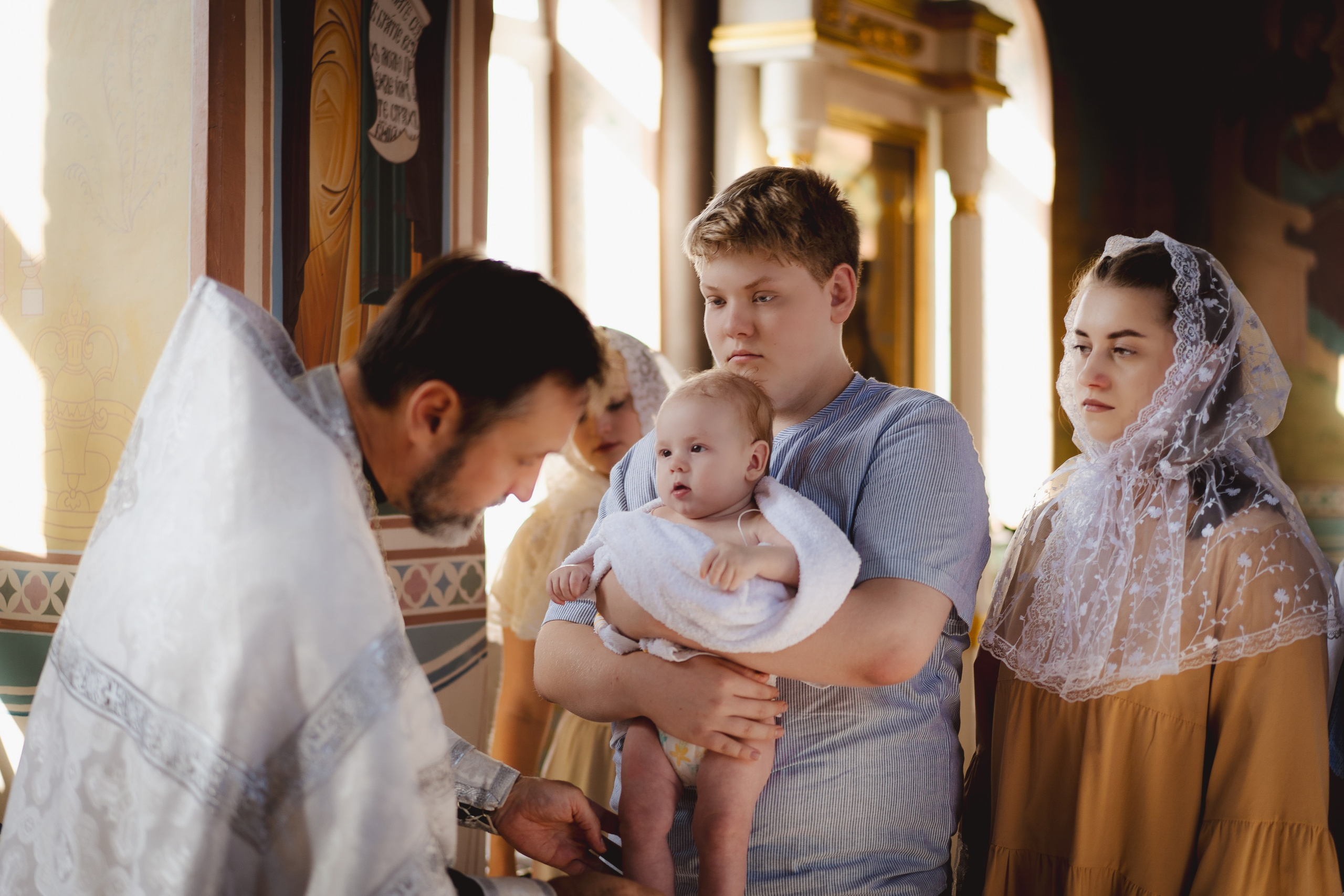 Съемки крещения. Иван Волохов
