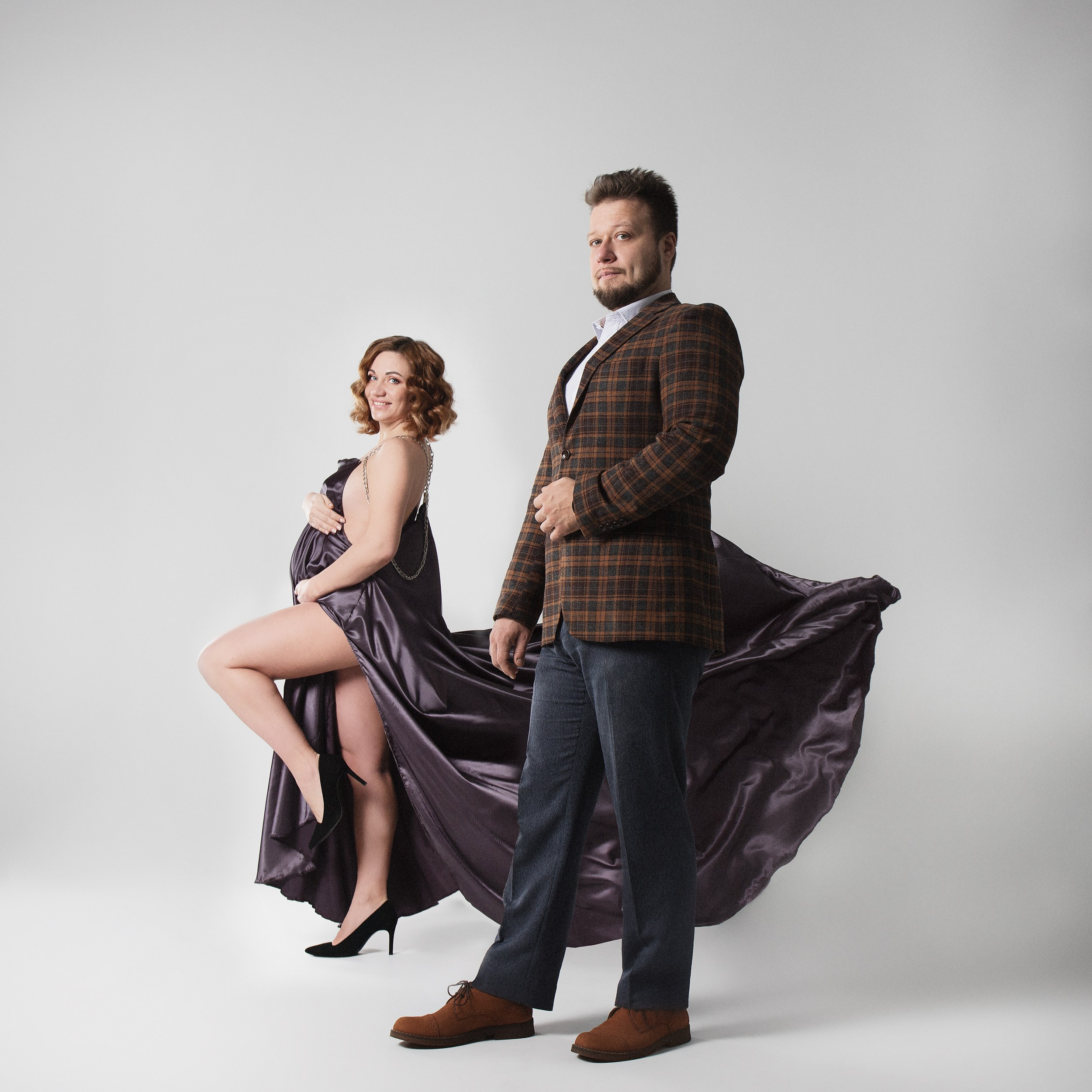 Семейная беременная фотосессия. Необычные портретные фотосессии под ключ в Москве