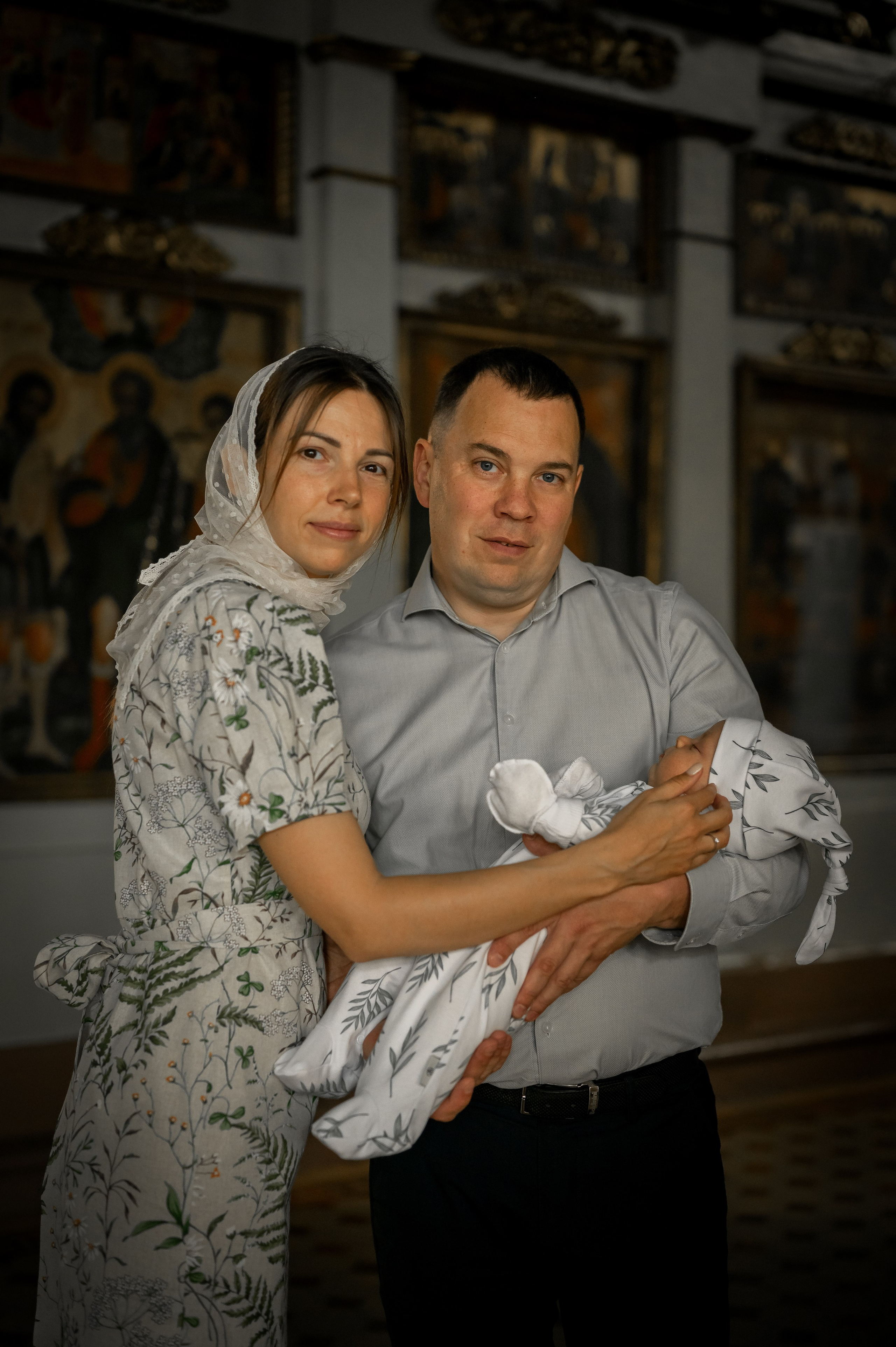 Таинство крещения. Фотограф новорождённых, семейный, школьный в городе Калуге Евгения