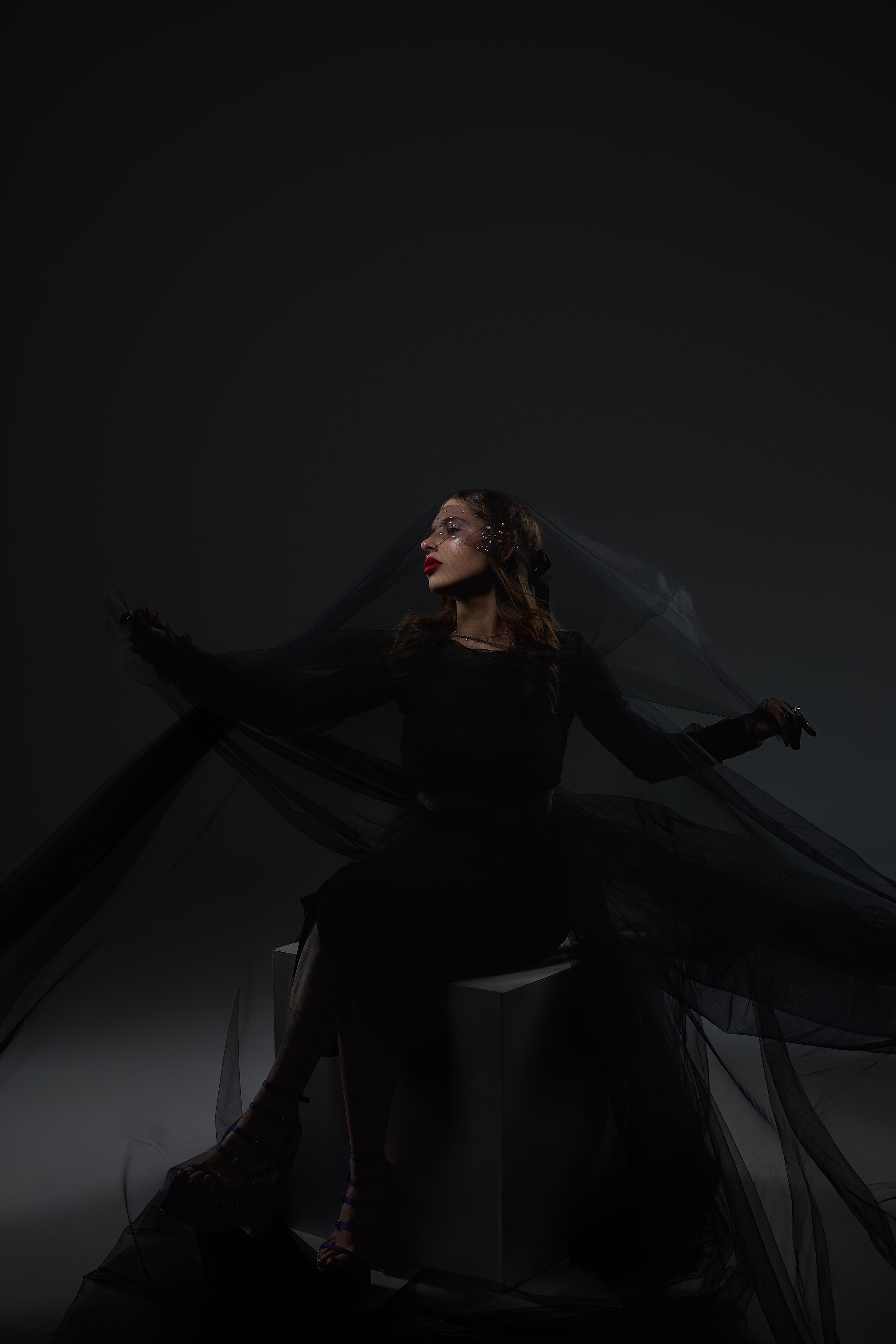 Черный фатин. Фотограф, мобилограф Ростов-на-Дону