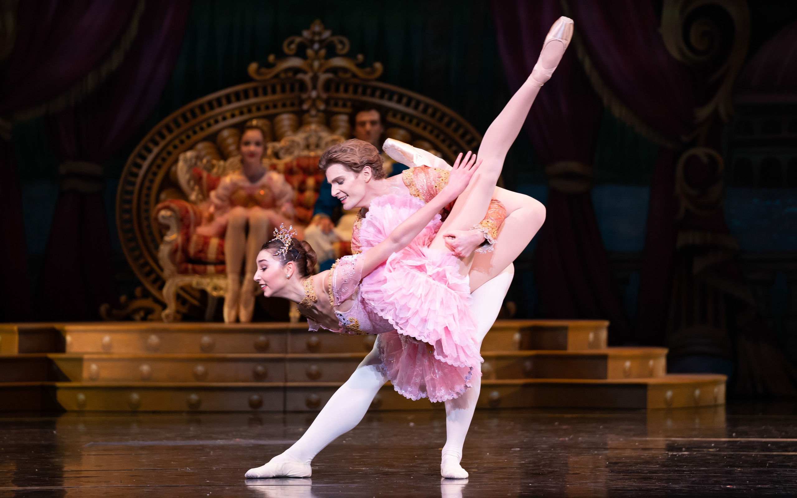 Victoria Vasos & Dominic Ballard. THE NUTCRACKER By Willam Christensen, 2022, Ballet West.