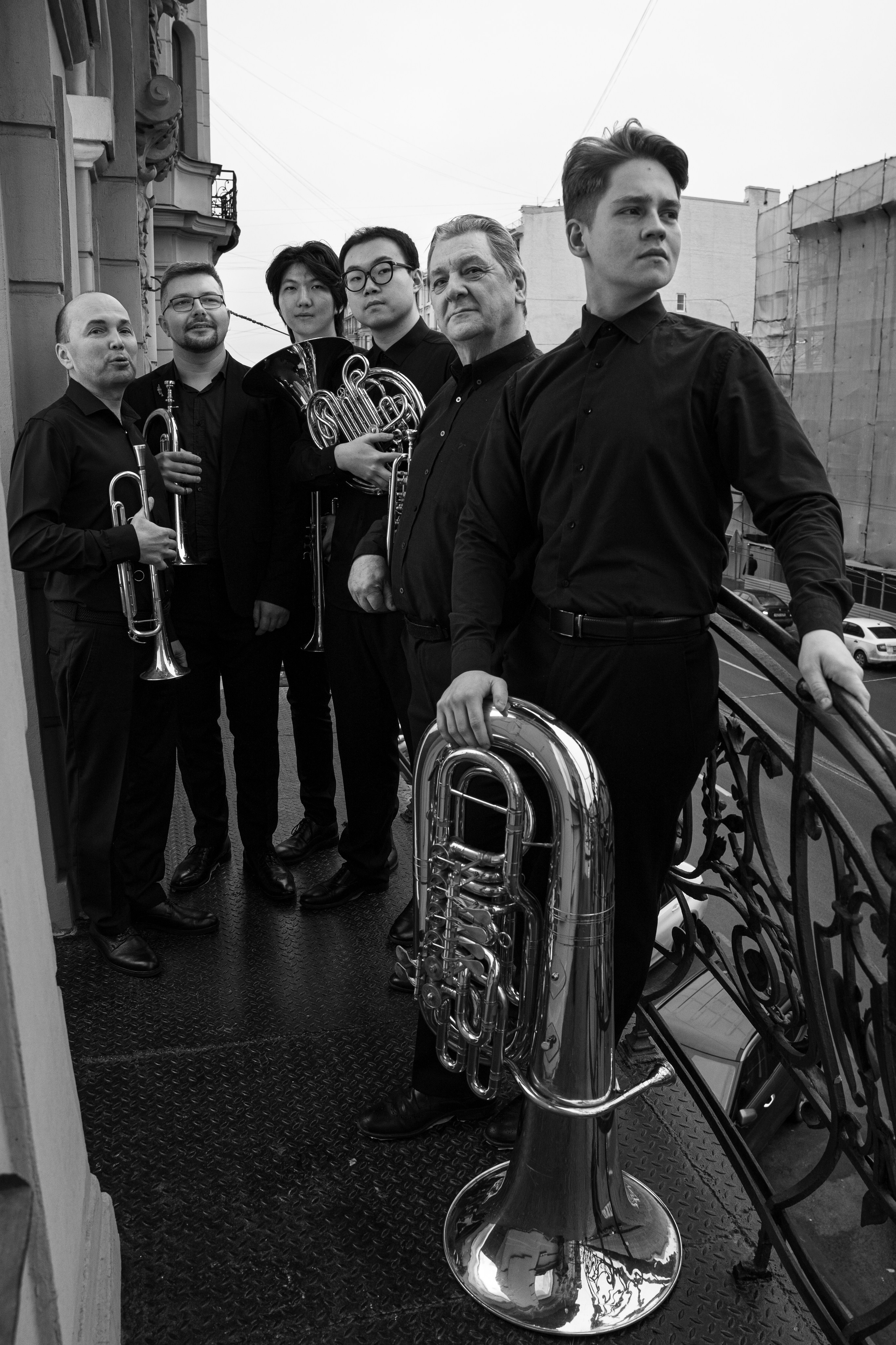 Музыканты на балконе. Портретный фотограф из Санкт-Петербурга Наталья Бялая